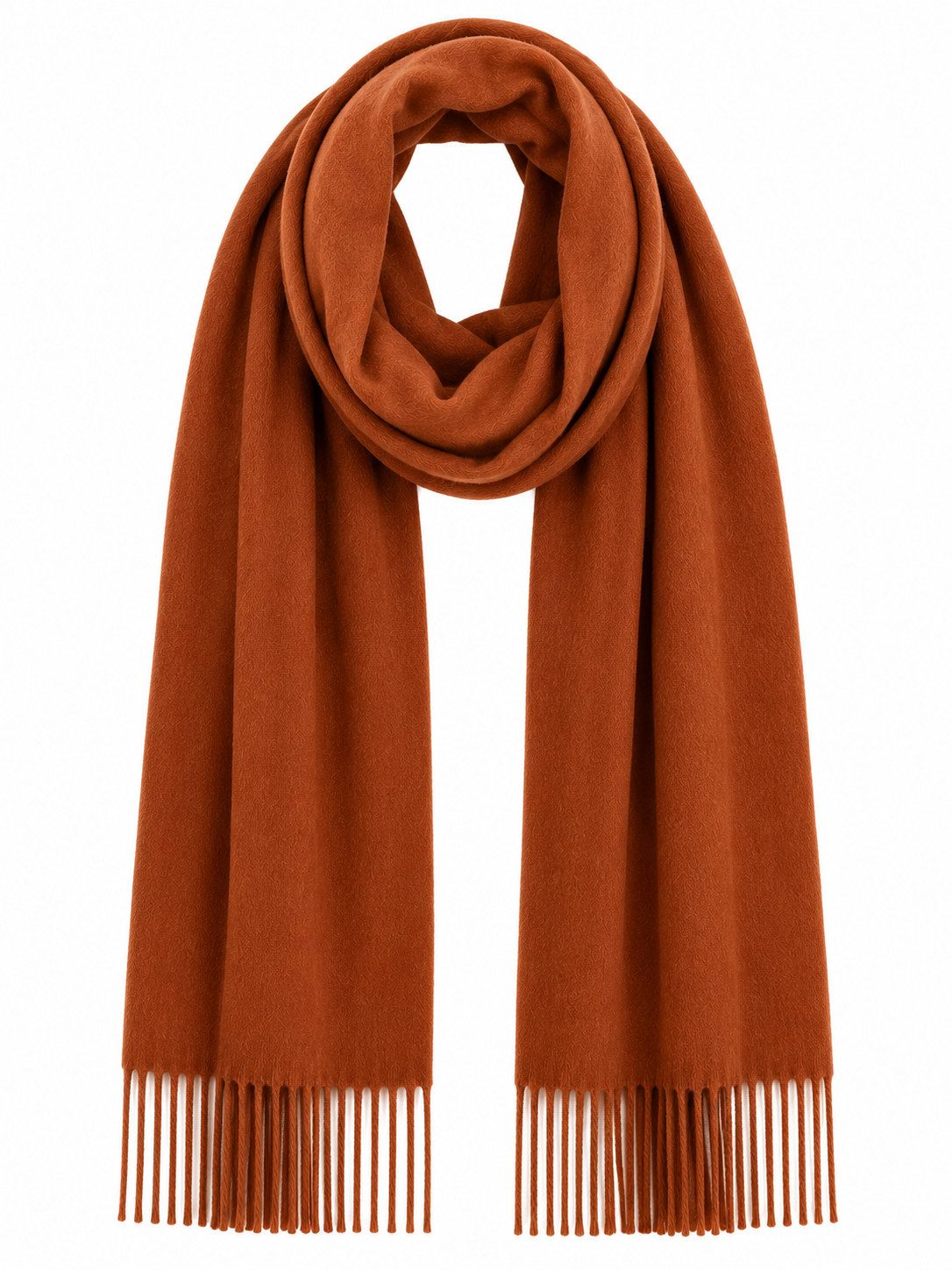 ITALY VIBES Pashmina - Fransenschal unifarben - weicher Kaschmirschal für Sie und Ihn, UNISEX für Sie & Ihn / Maße: 200 cm x 70 cm