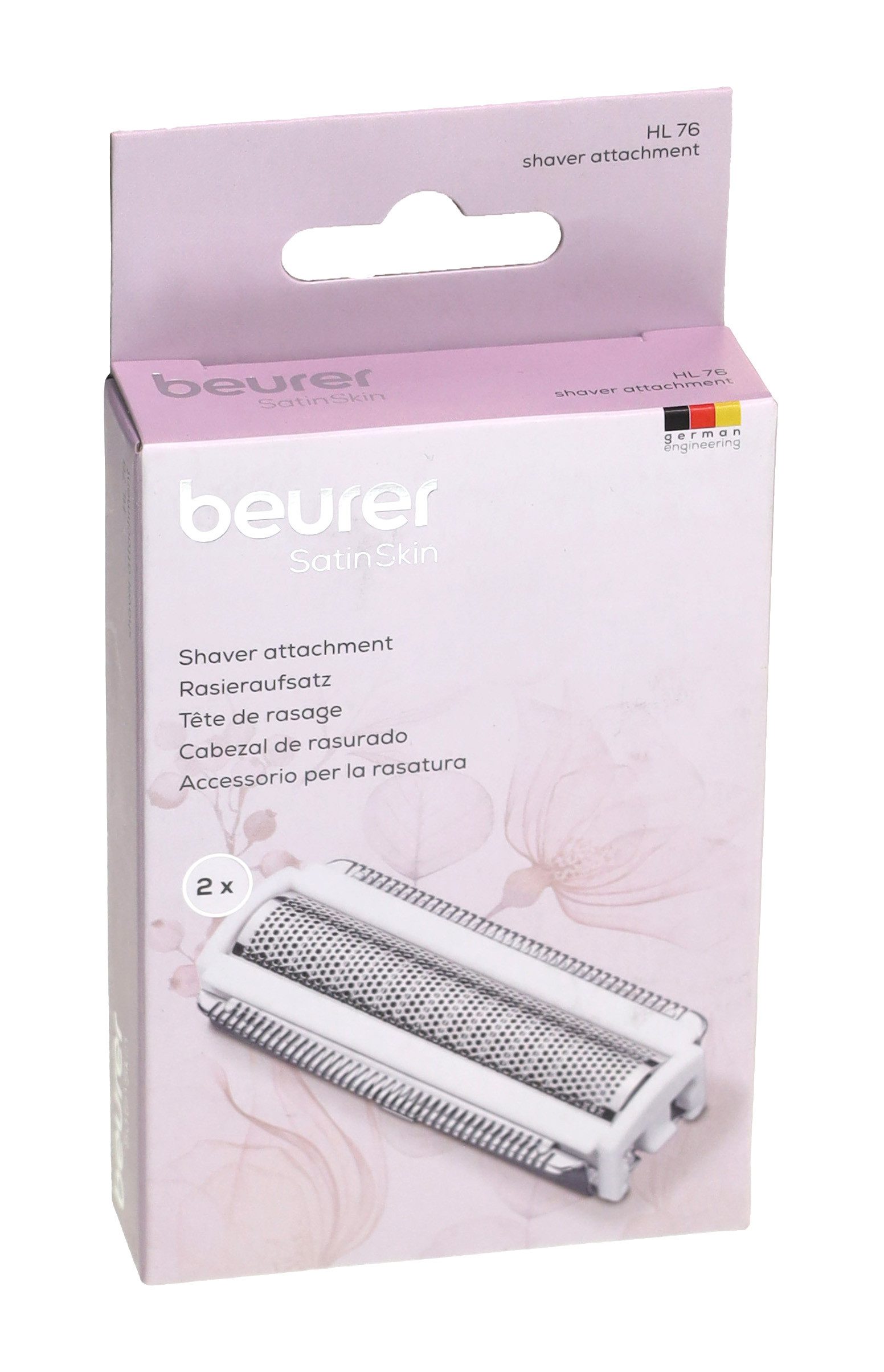 BEURER Ersatzscherkopf Beurer 57626 Rasieraufsatz (2x) für HL 76 Epilierer