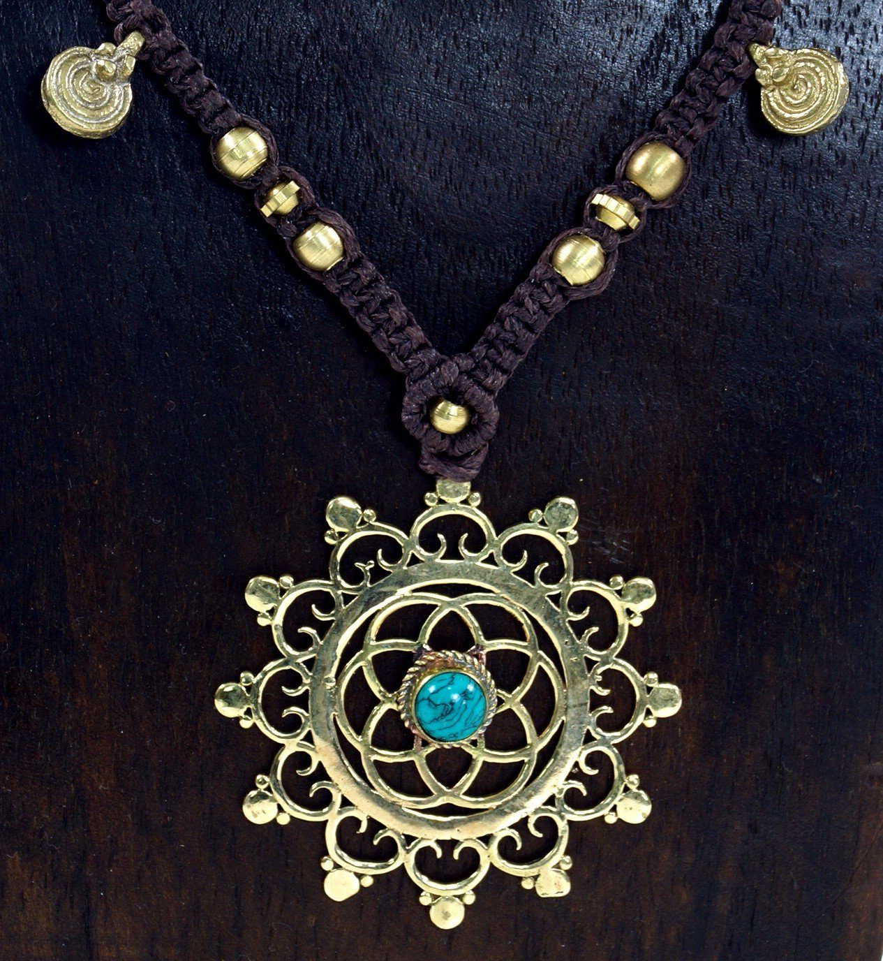 Guru-Shop Perlenkette Boho Makramee Kette, Elfenschmuck - Blume des.. günstig online kaufen