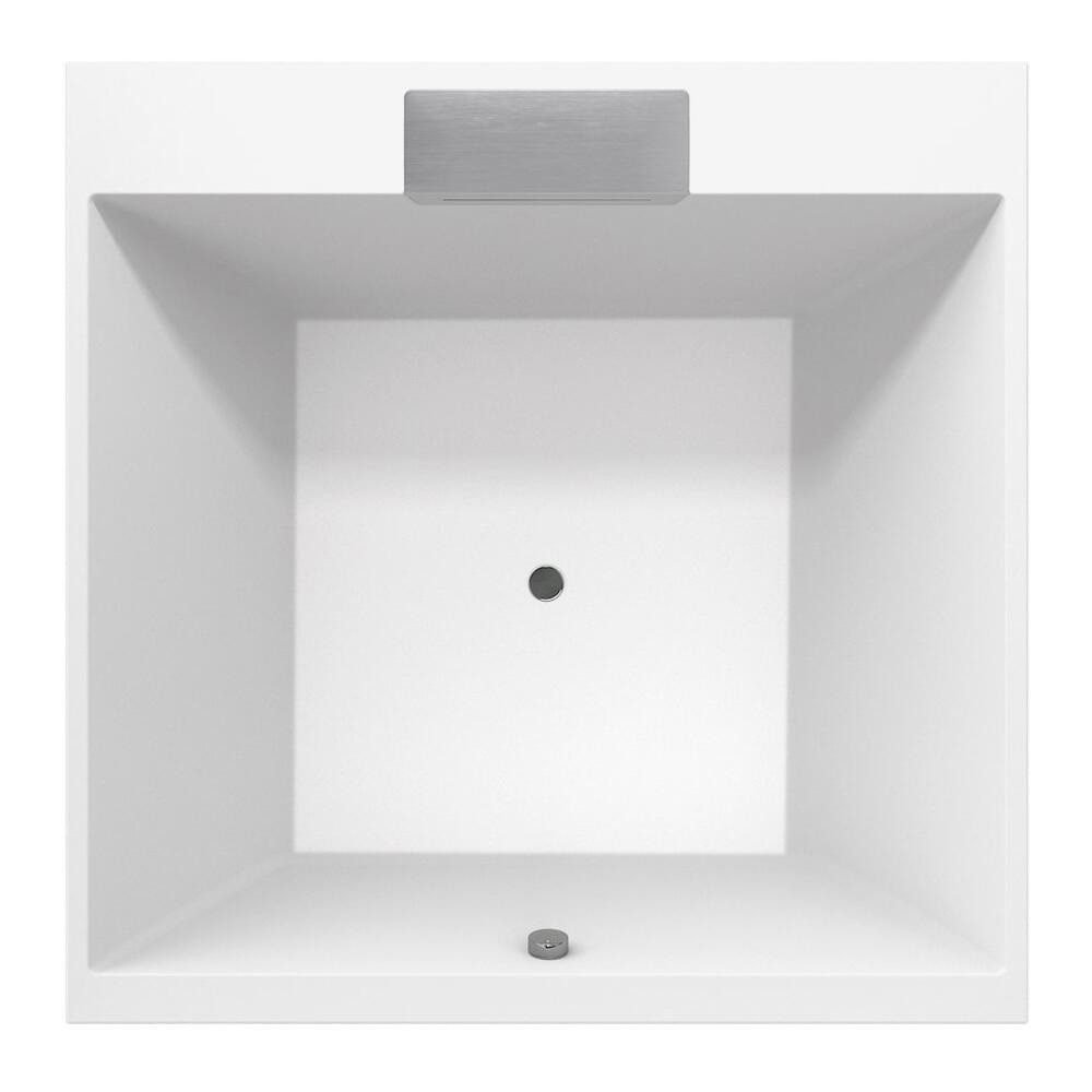 Badewanne CAME Badewanne mit Wasserfalleinlauf +Rahmengestell 175x175x50cm, weiß
