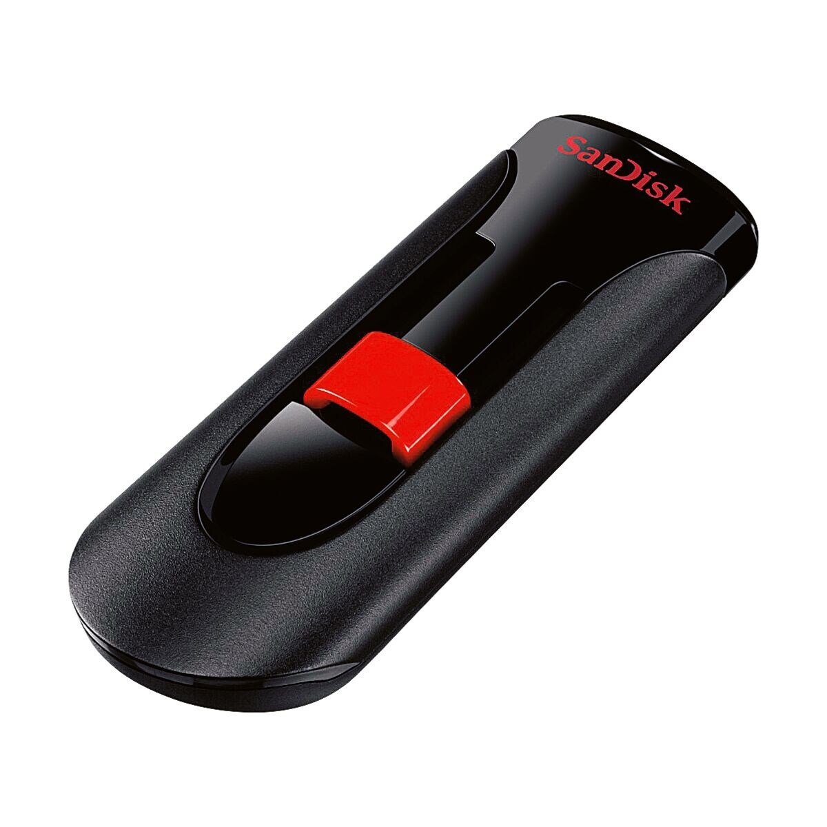 Sandisk Cruzer Glide USB-Stick (Lesegeschwindigkeit 12 MB/s, mit einziehbarem USB-Anschluss)