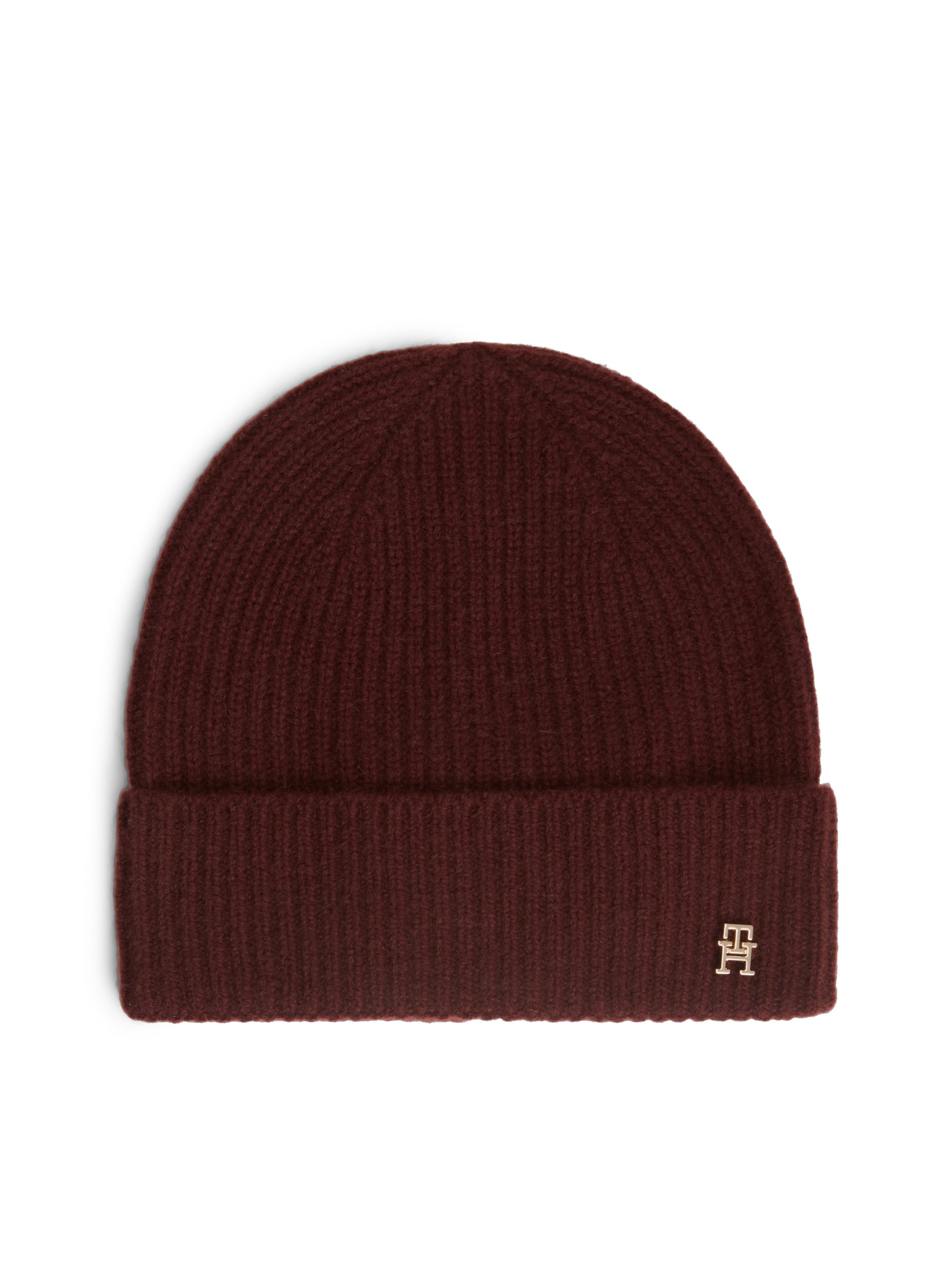 Tommy Hilfiger Beanie CASHMERE BEANIE Regular fit mit Markenlogoemblem