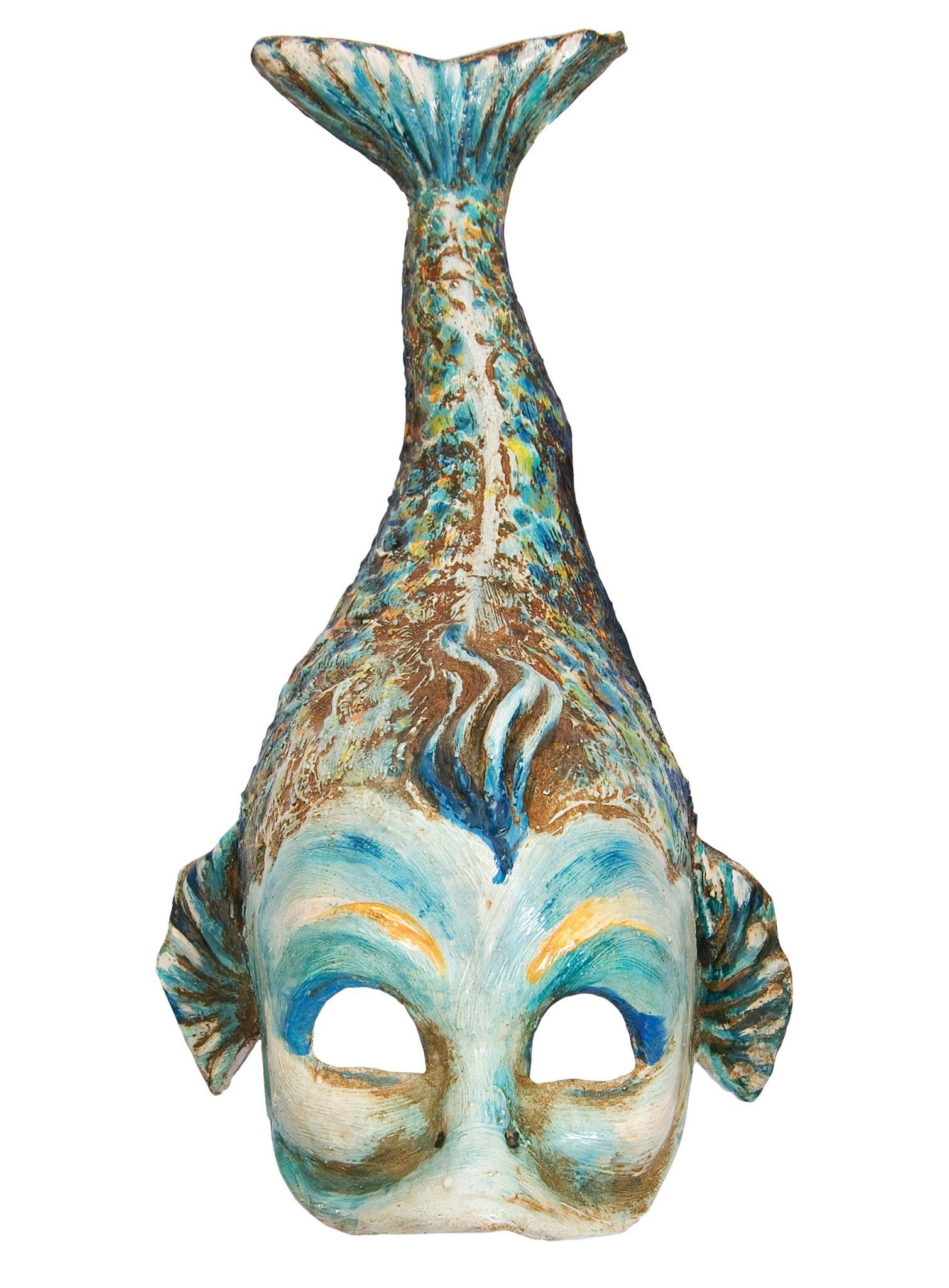 Maskworld Verkleidungsmaske Fisch blau