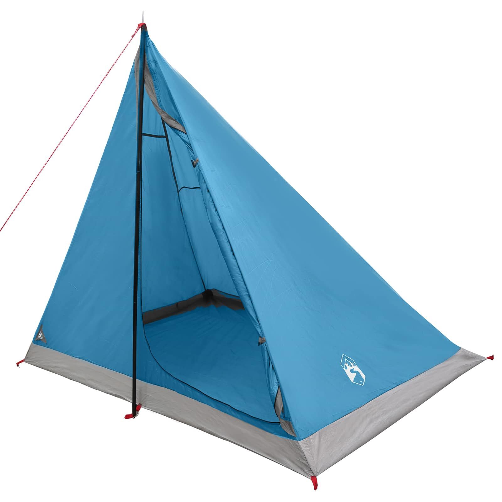 vidaXL Kuppelzelt Trekkingzelt Blau 2-Personen 185T Polyester mit PU-Beschichtung, (1 tlg)