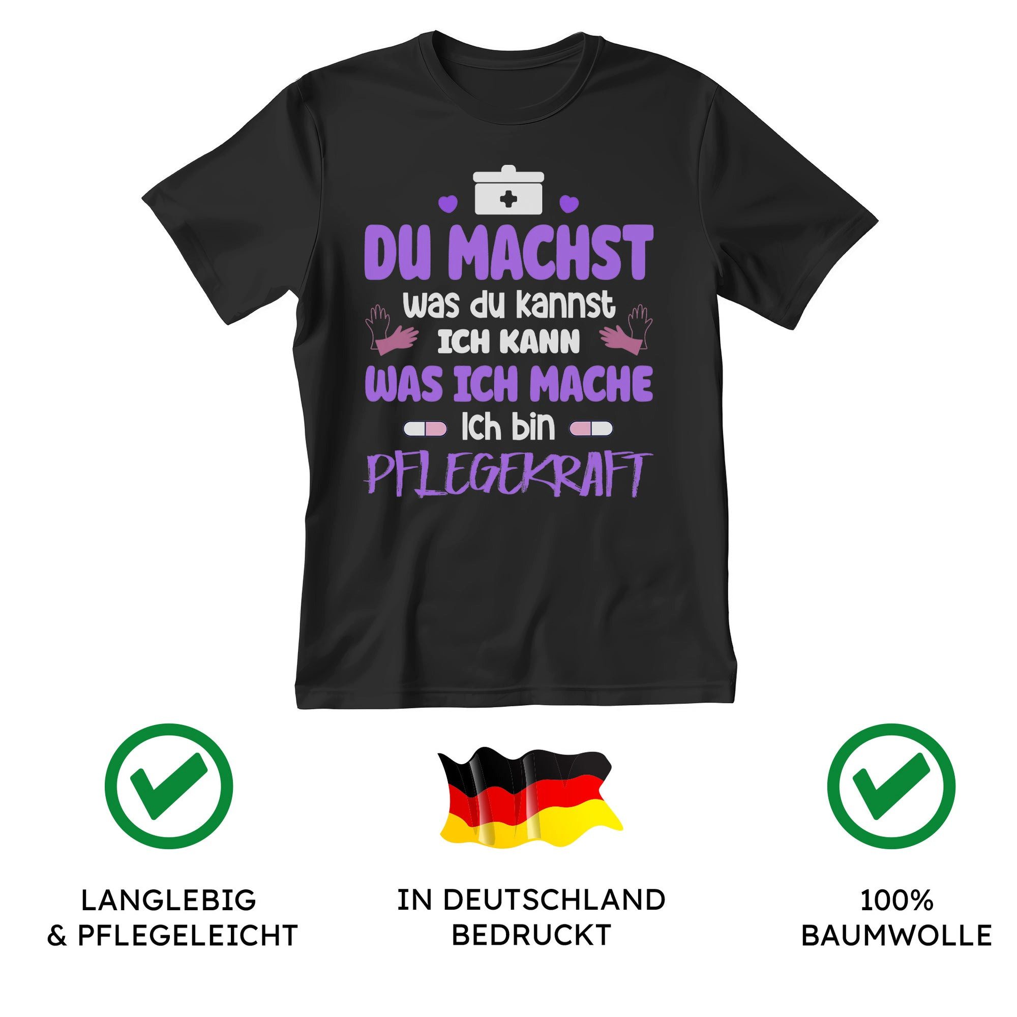 22Feels T-Shirt Pflegekraft Geschenk Männer Spruch Beruf Ausbildung Abschluss IN DEUTSCHLAND BEDRUCKT