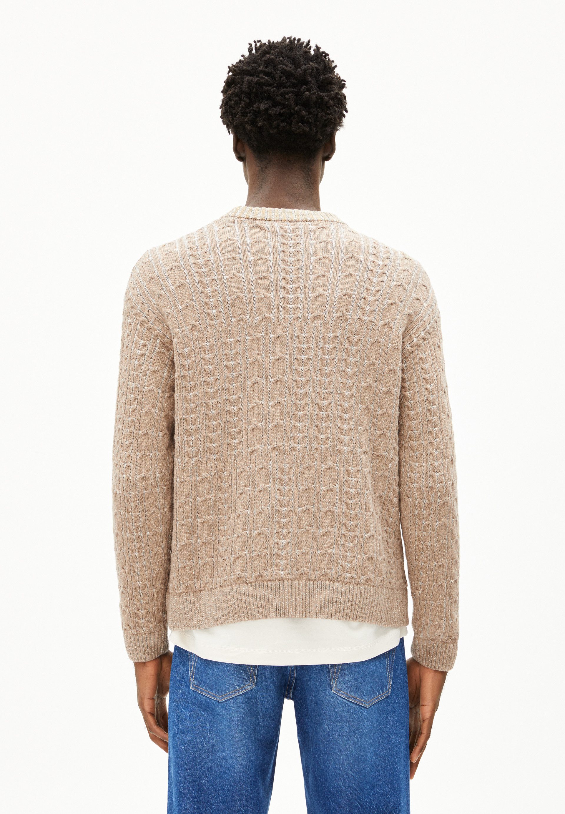 silver melange tweed-true camel