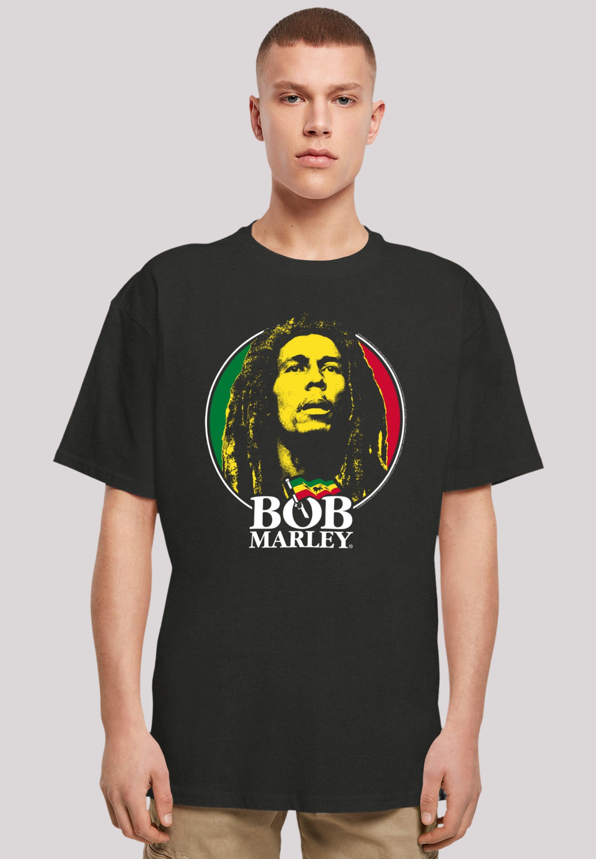 By Off Rock Music Badge Reggae Musik, Premium T-Shirt F4NT4STIC Qualität, Bob Logo Marley