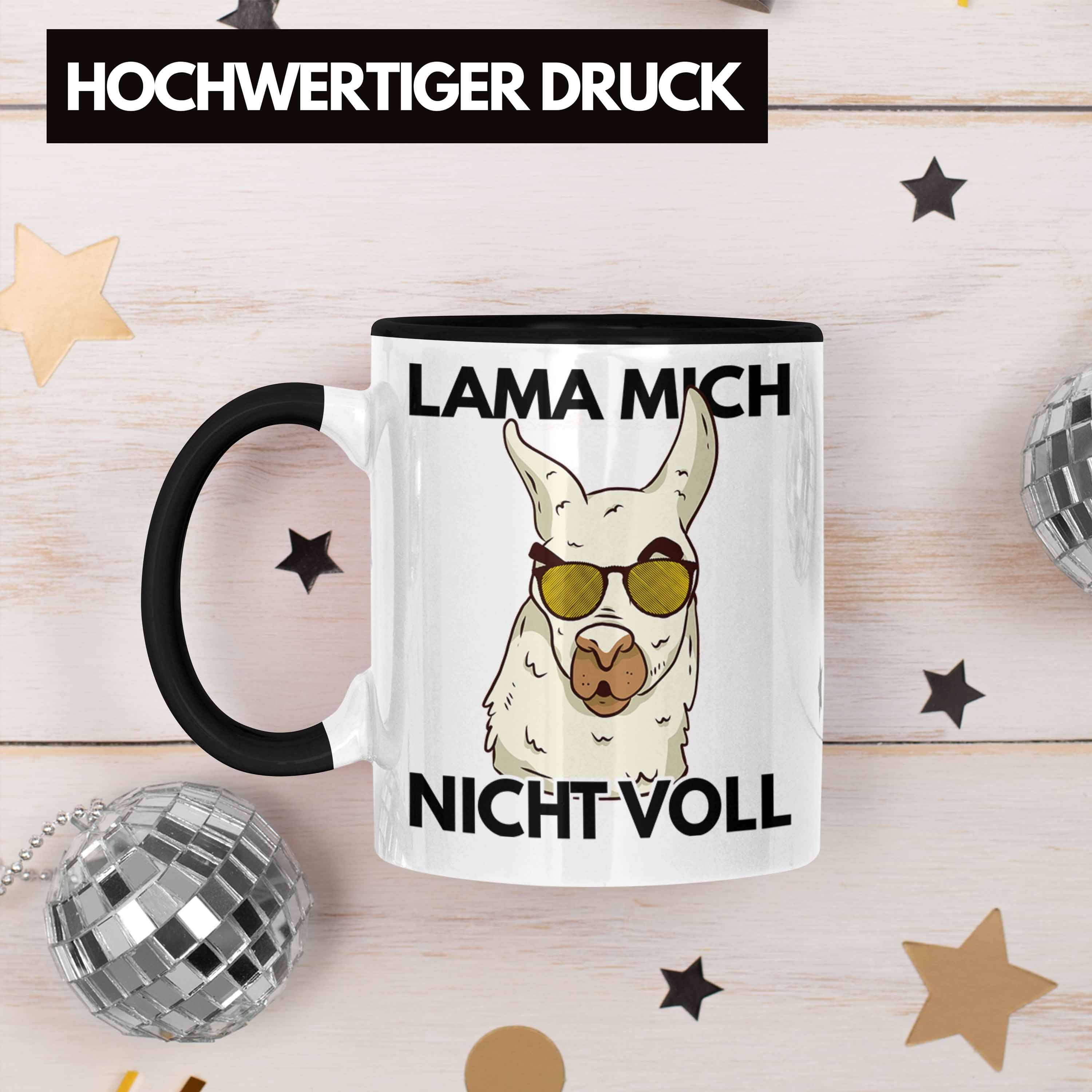 Trendation - Nicht Frauen Tasse Geschenk Lama-Liebhaber Voll Geschenkidee Tasse Schwarz Llama Trendation Alpaka Mich