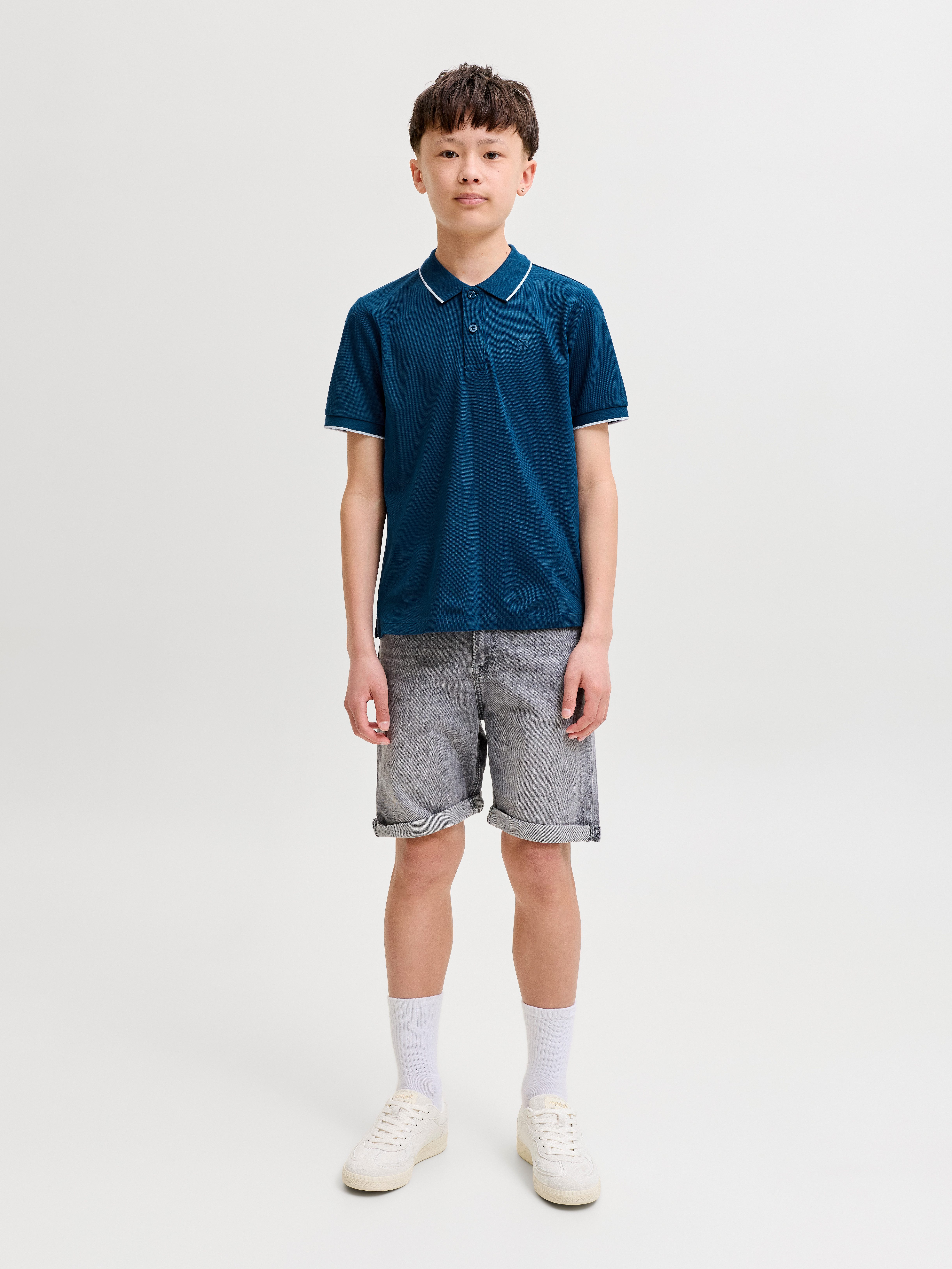 Jack & Jones Junior Poloshirt JPRBLAWESTON SS POLO JNR Baumwolle, regular fit – Bild 4 von 5