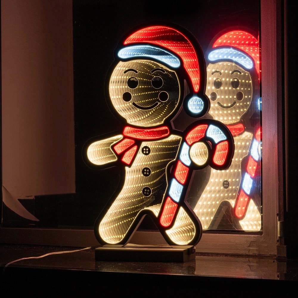 Star-Max LED Fensterbild 36039 LED-Lebkuchenmann mit Infinity Effekt 201 SM günstig online kaufen