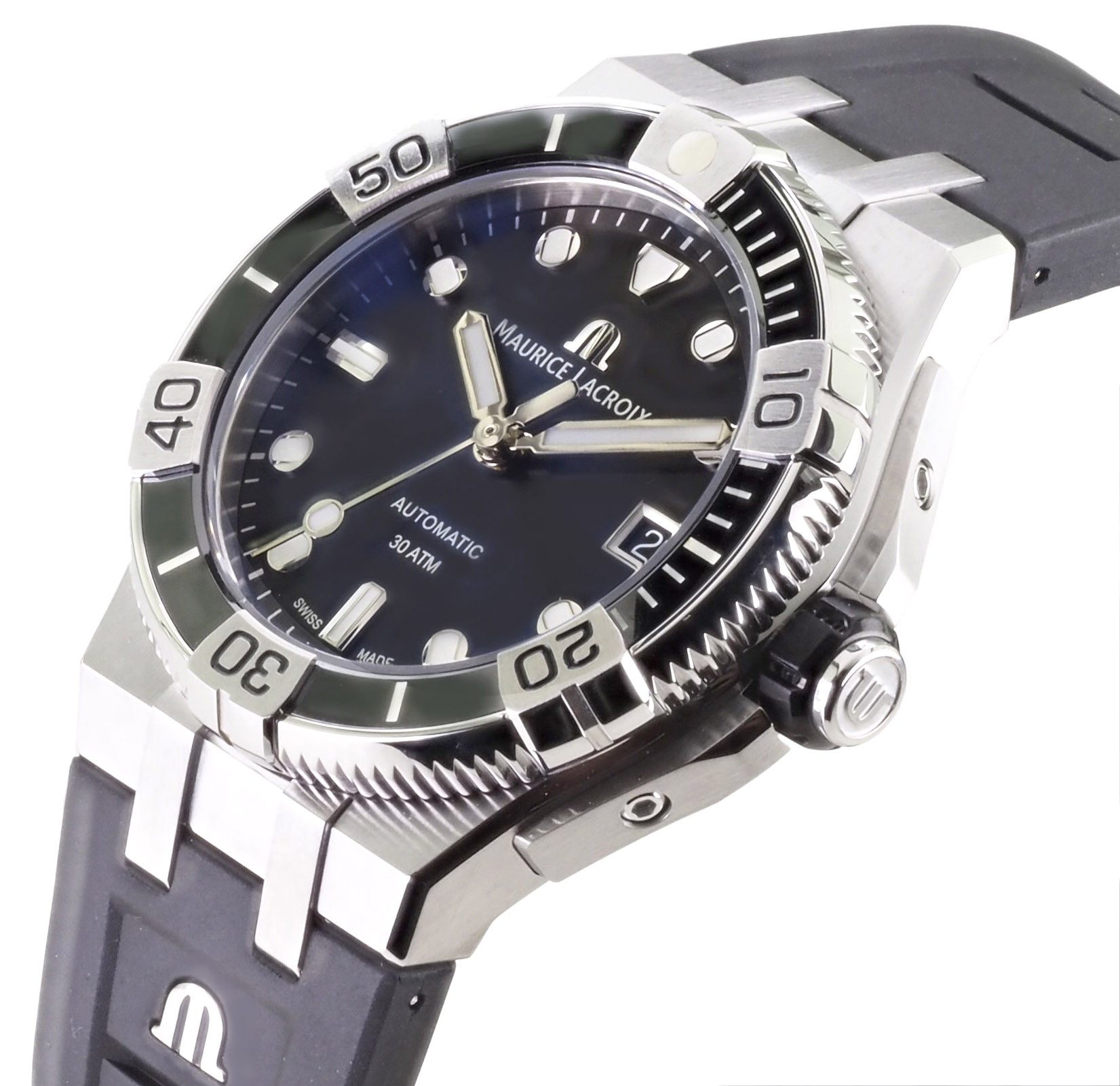 MAURICE LACROIX Schweizer Uhr 39 mm Ø Aikon Venturer Automatik AI6057-SSL20-330-2 Aikon Venturer, Waterresistant: 30 ATM