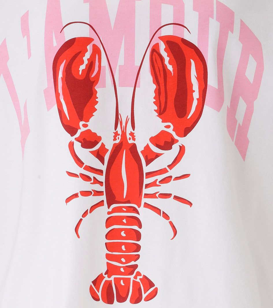 Aniston CASUAL T-Shirt mit Krebs und Schriftzügen bedruckt
