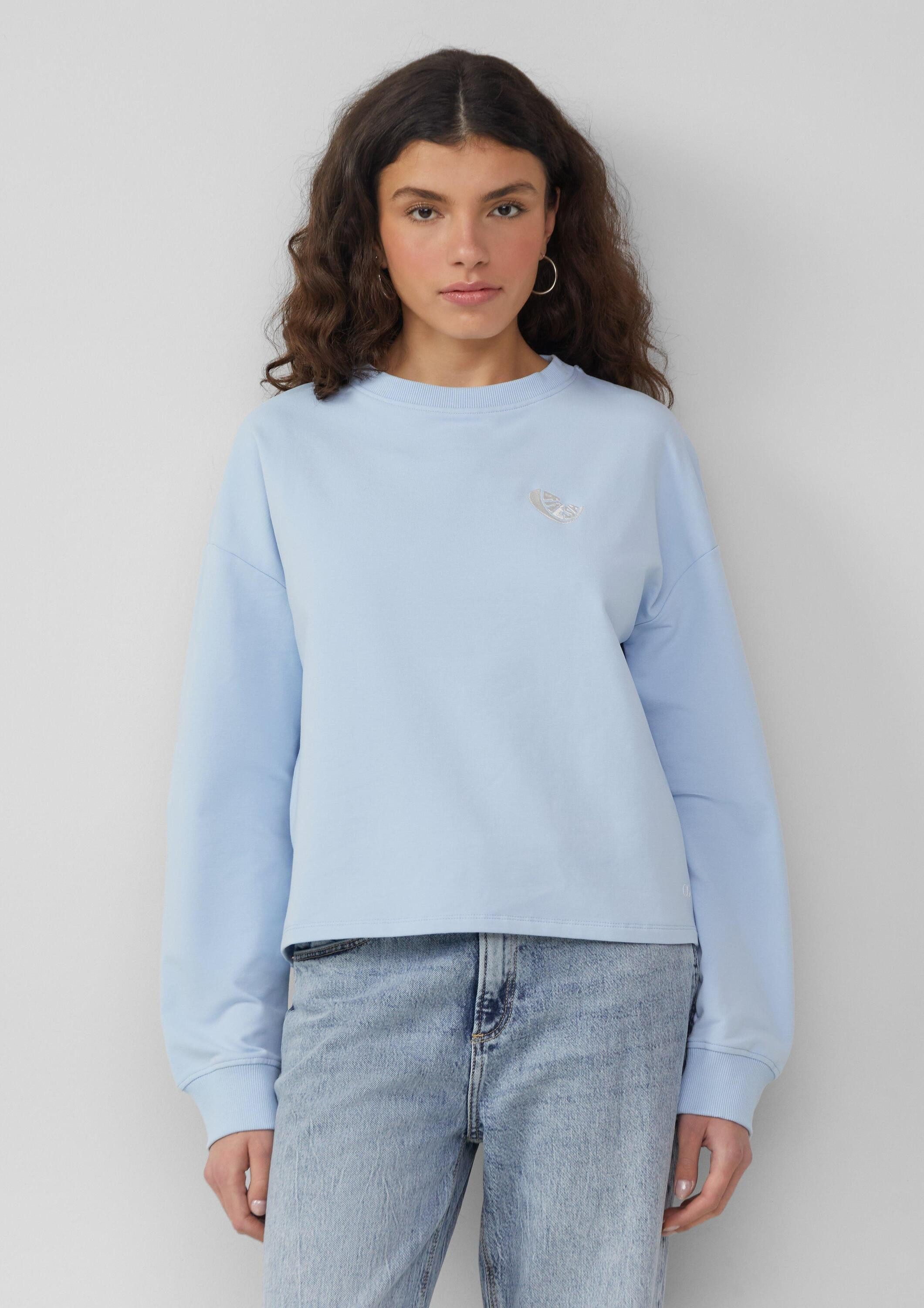 QS Sweatshirt Sweatshirt Sweatshirt mit Stickerei günstig online kaufen