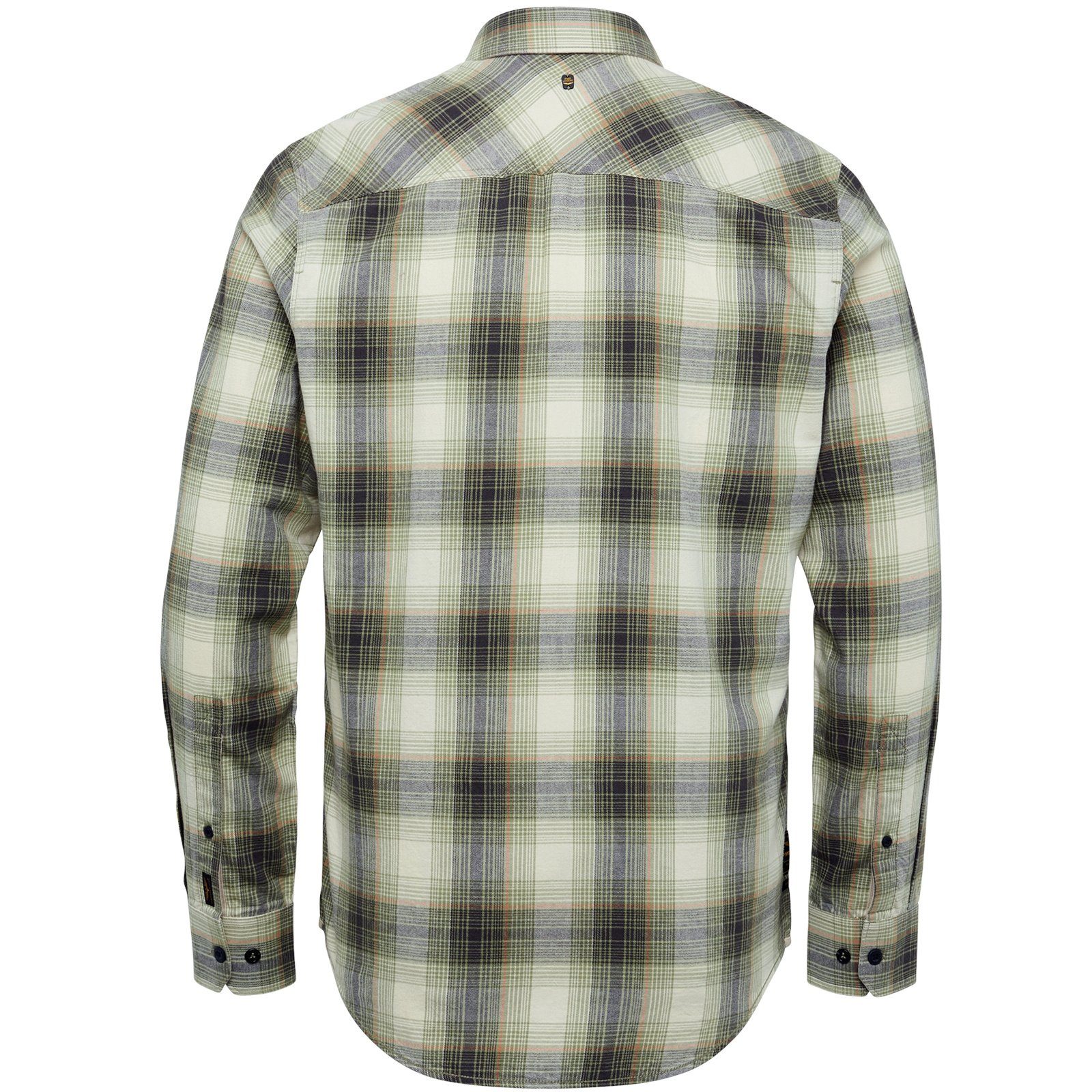 LEGEND grün Ctn Check Shirt Sleeve Long & Twill Yd T-Shirt PME Langarmshirt