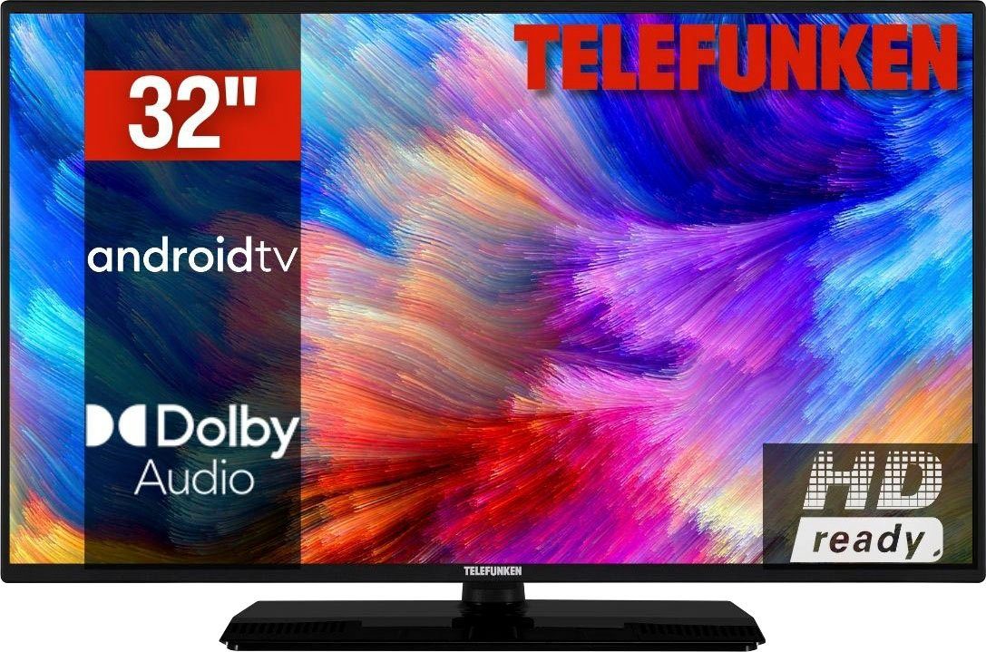 HD-ready, LED-Fernseher (80 D32H554X2CWI Telefunken cm/32 Smart-TV) Zoll,