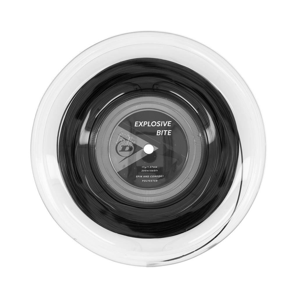 Tennissaite Explosive Bite (Haltbarkeit+Spin) schwarz 200m Rolle
