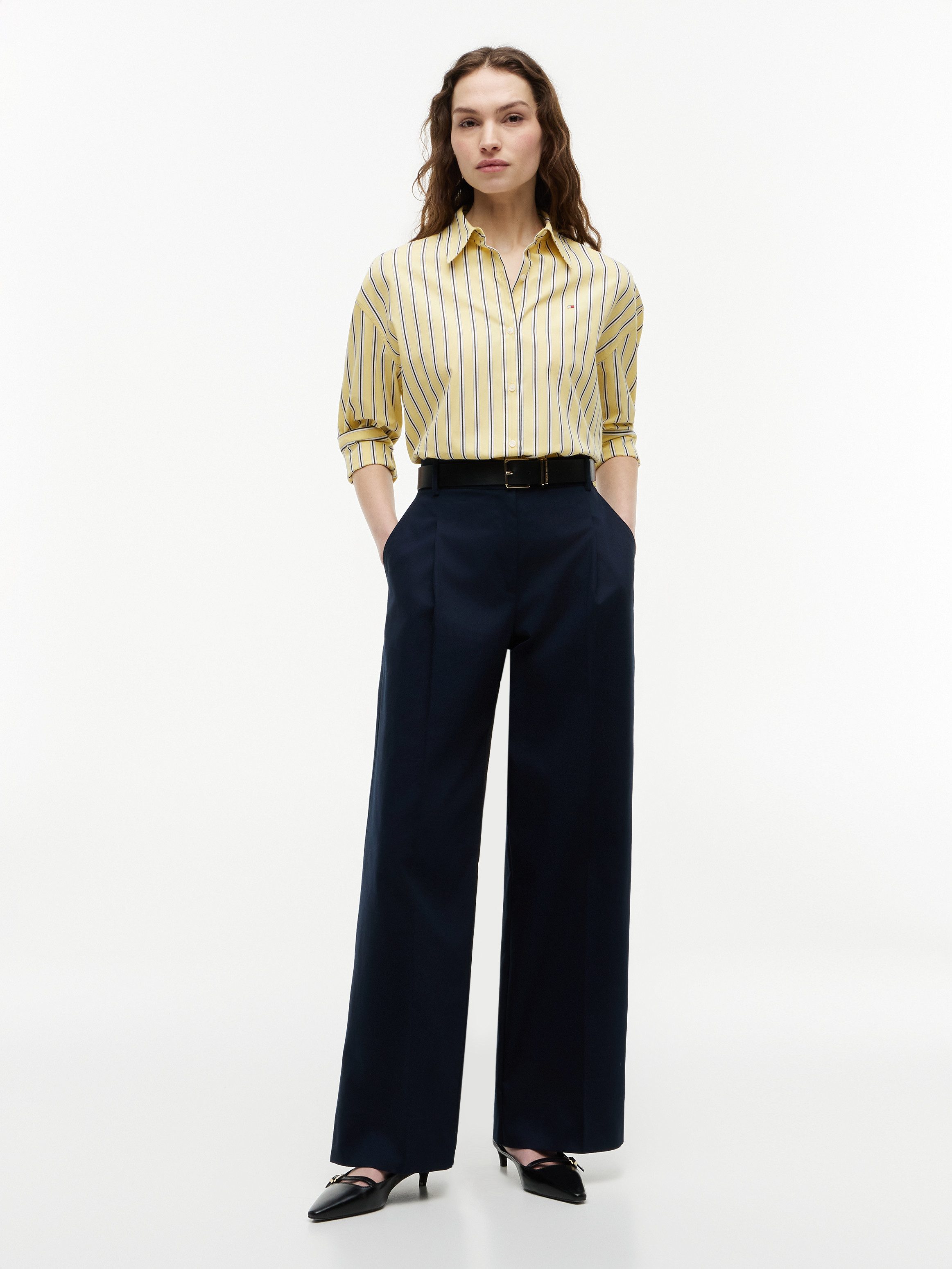 Tommy Hilfiger Hemdbluse SUMMER POPLIN LS BOXY SHIRT Baumwolle, Boxy Fit – Bild 4 von 5