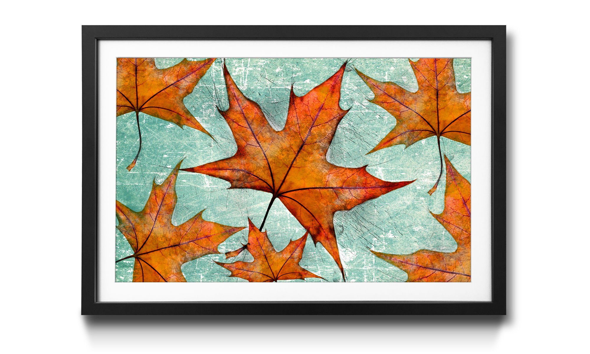 WandbilderXXL Bild mit Rahmen Fall Is Beginning, Blätter, Wandbild, in 4 Größen erhältlich