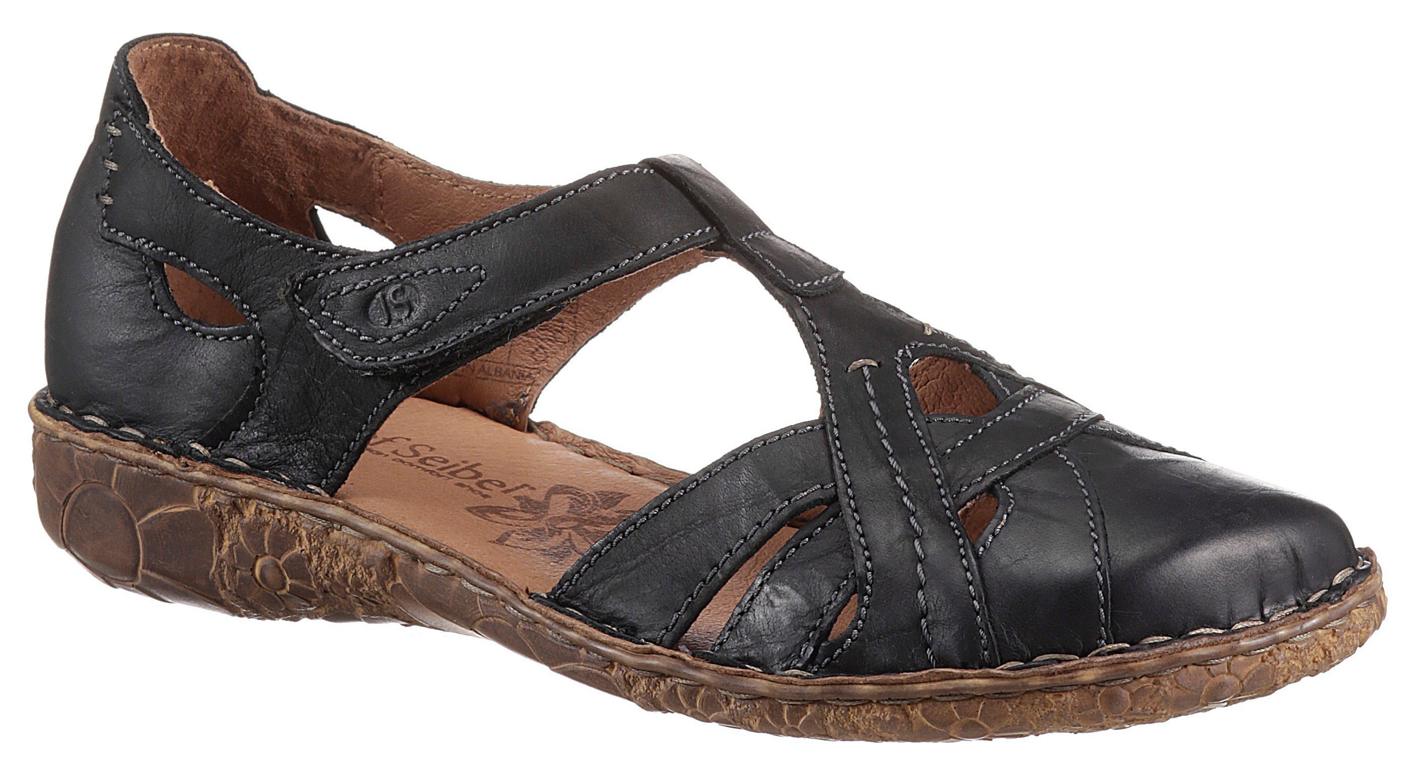 Josef Seibel ROSALIE 29 Klettschuh mit modischer T-Spange schwarz | Riemchensandalen