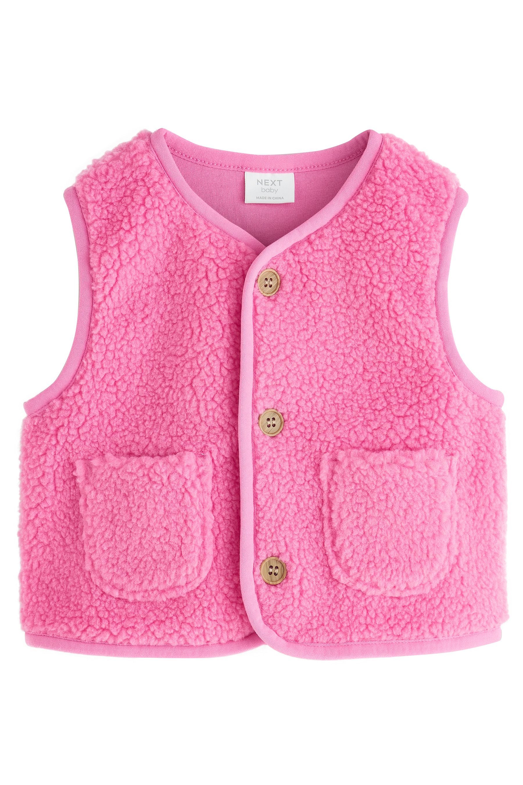 Next Fleeceweste Babyweste Jacke aus Teddyfell (1-tlg)
