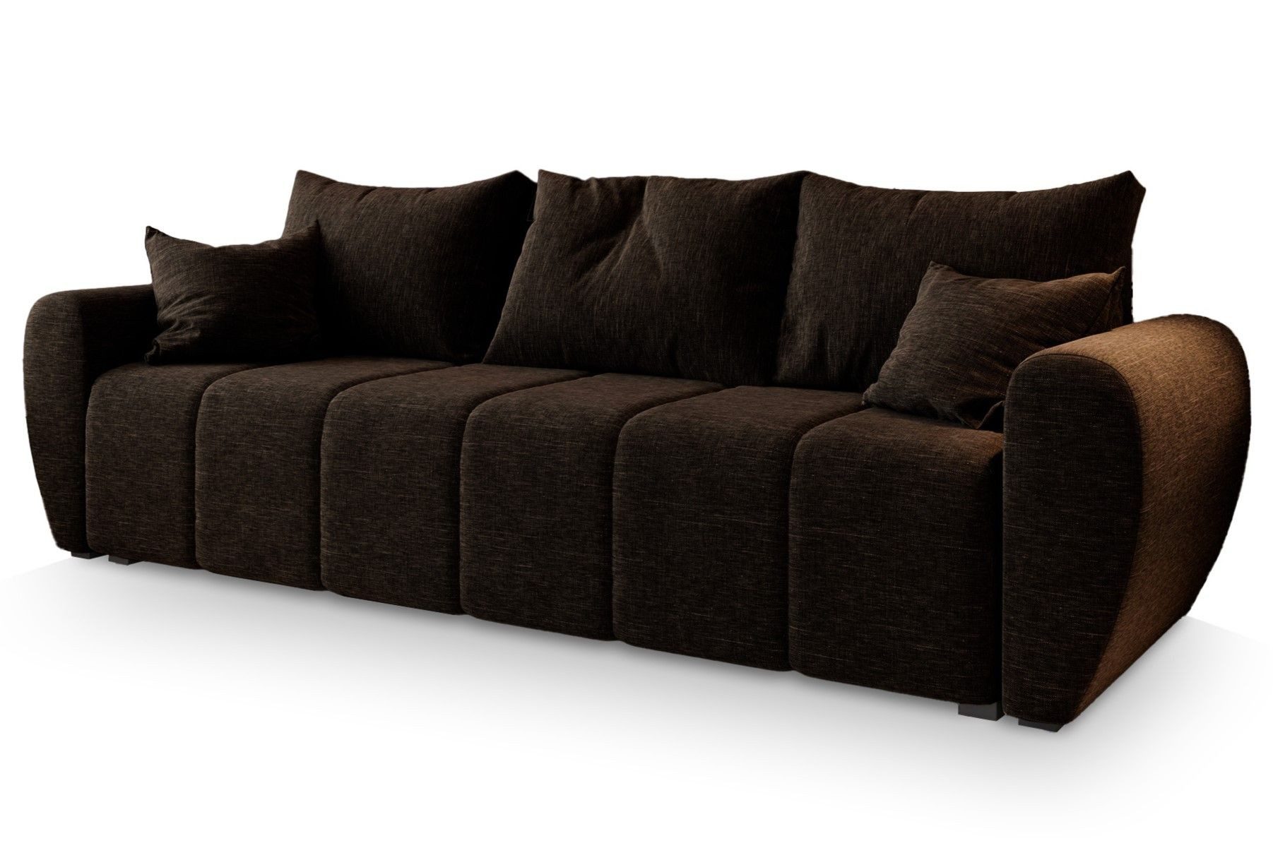 Masseno Sofa MADISON mit Schlaffunktion, Schlafsofa, Couch mit Bettkasten