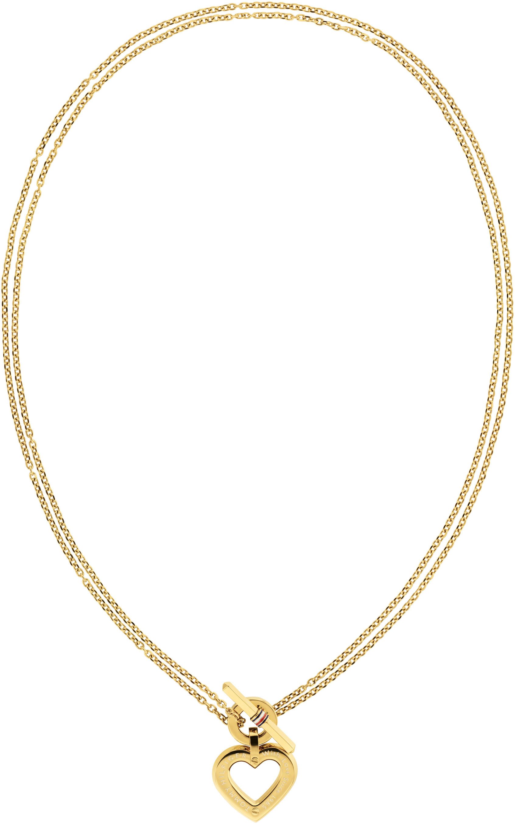 Tommy Hilfiger Kette mit Anhänger TOGGLE HEART, mit Emaille günstig online kaufen