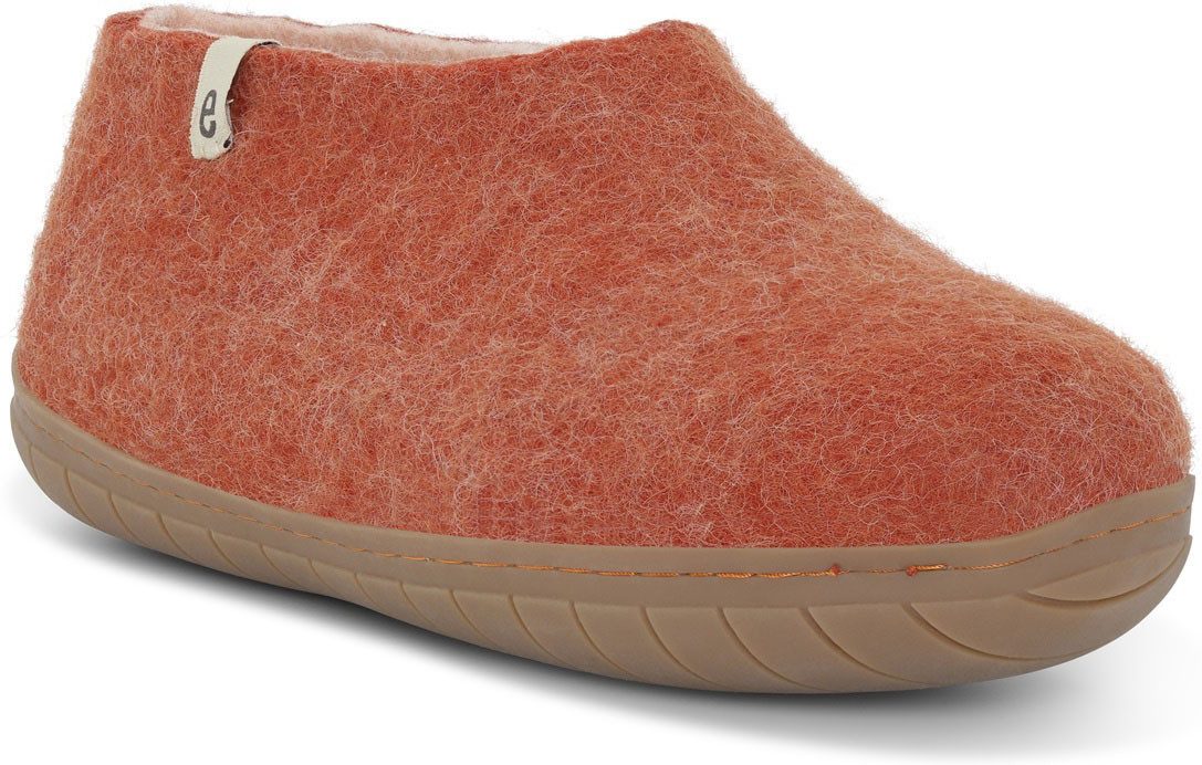 Unisex Filzschuh mit Kautschuksohle Hausschuh