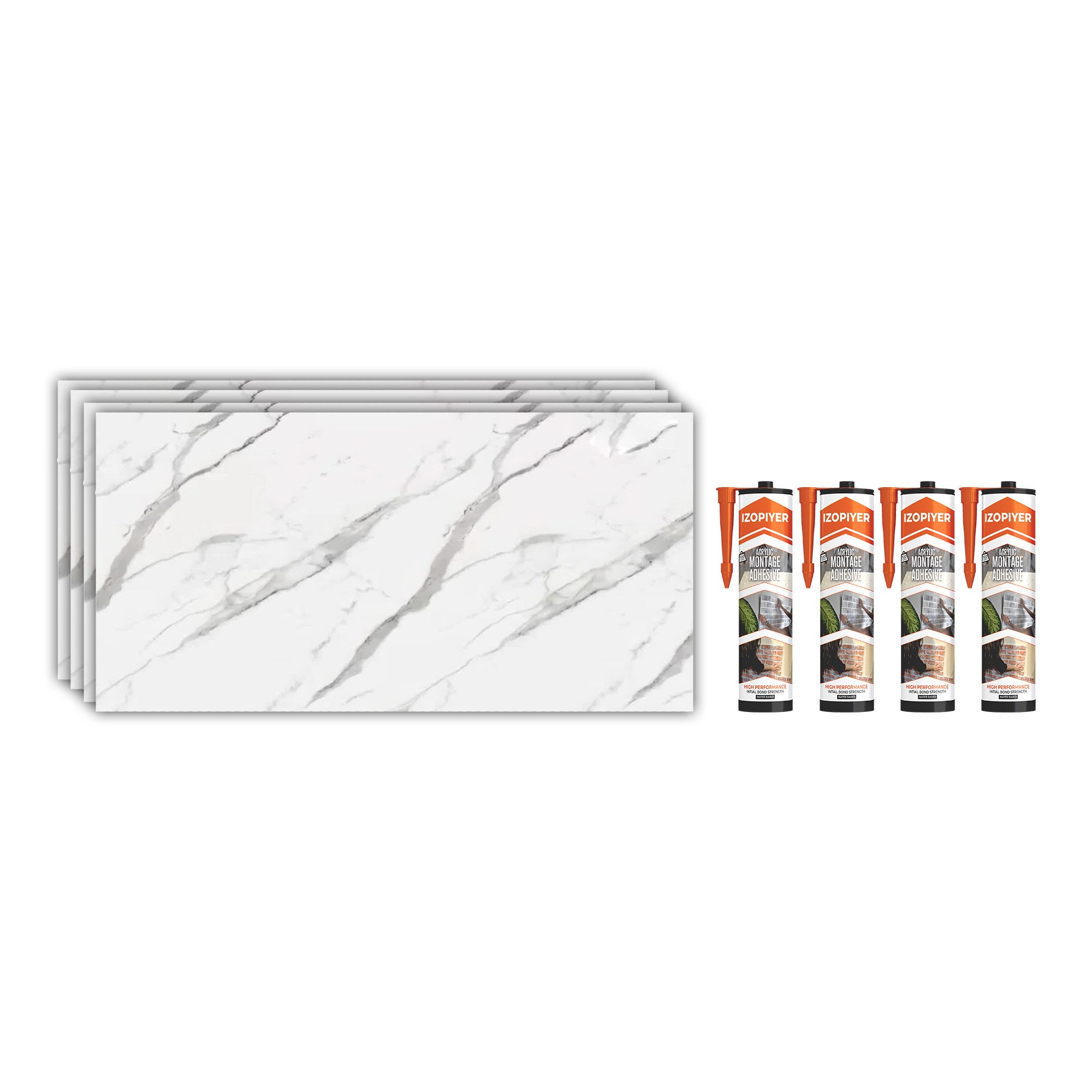 IZODEKOR 3D Wandpaneel IZODEKOR Wandverkleidung Marmoroptik 120x60cm Altern günstig online kaufen