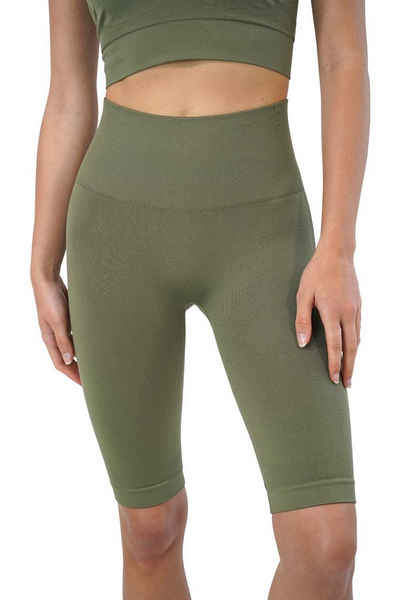 Stark Soul® Sporthose Radler Shorts, High waist aus angenehmen Stretchmaterial