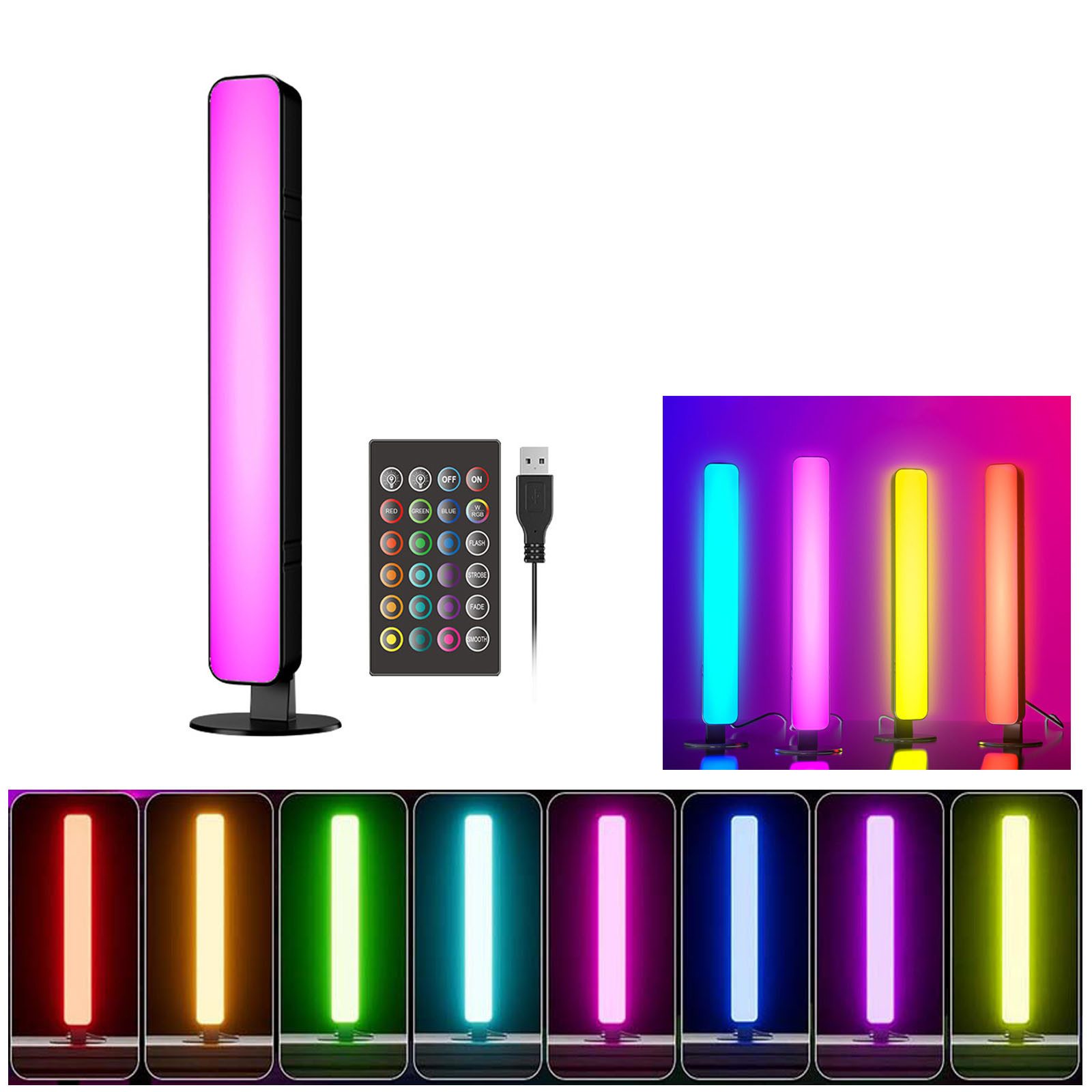 MUPOO LED-Streifen RGB LED-Lichtleiste 1/2er,LED Stripe günstig online kaufen