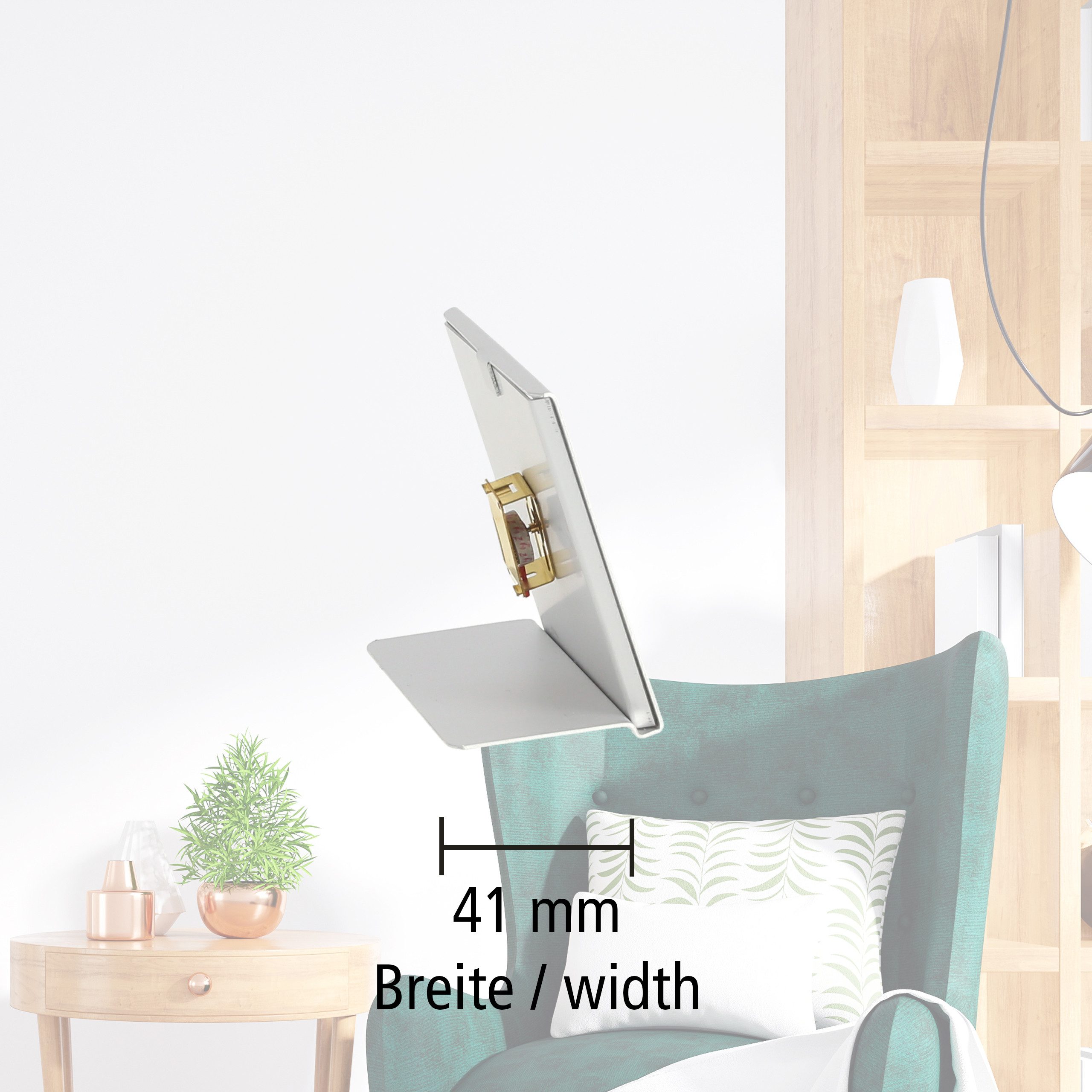 Lantelme Hygrometer Aluminium mit Farbskala Luftfeuchtemesser Luftfeuchtigskeitanzeige, (1-St), Justierbar, Deutsche Herstellung