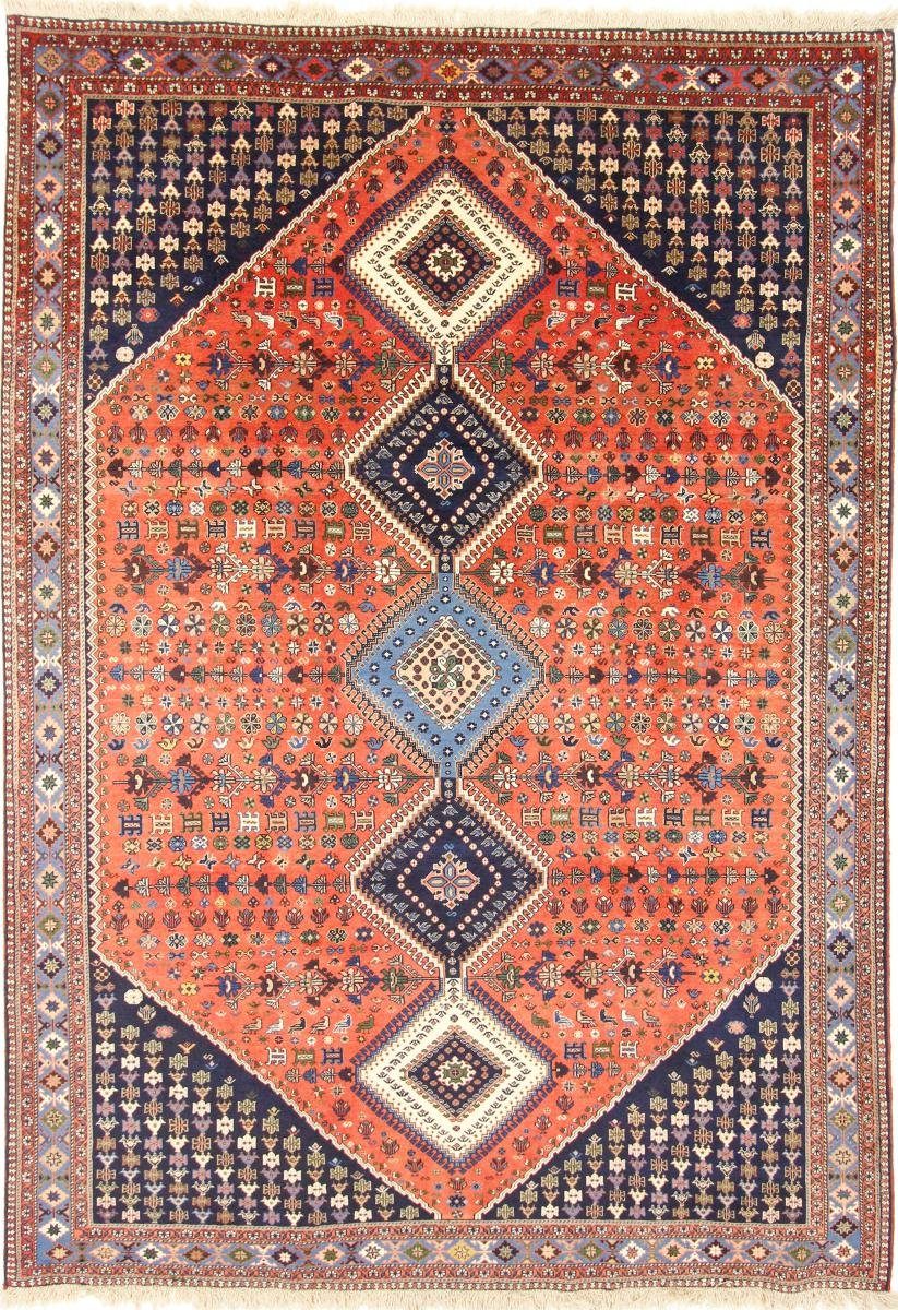 Orientteppich Yalameh 203x292 Handgeknüpfter Orientteppich / Perserteppich, Nain Trading, rechteckig, Höhe: 12 mm