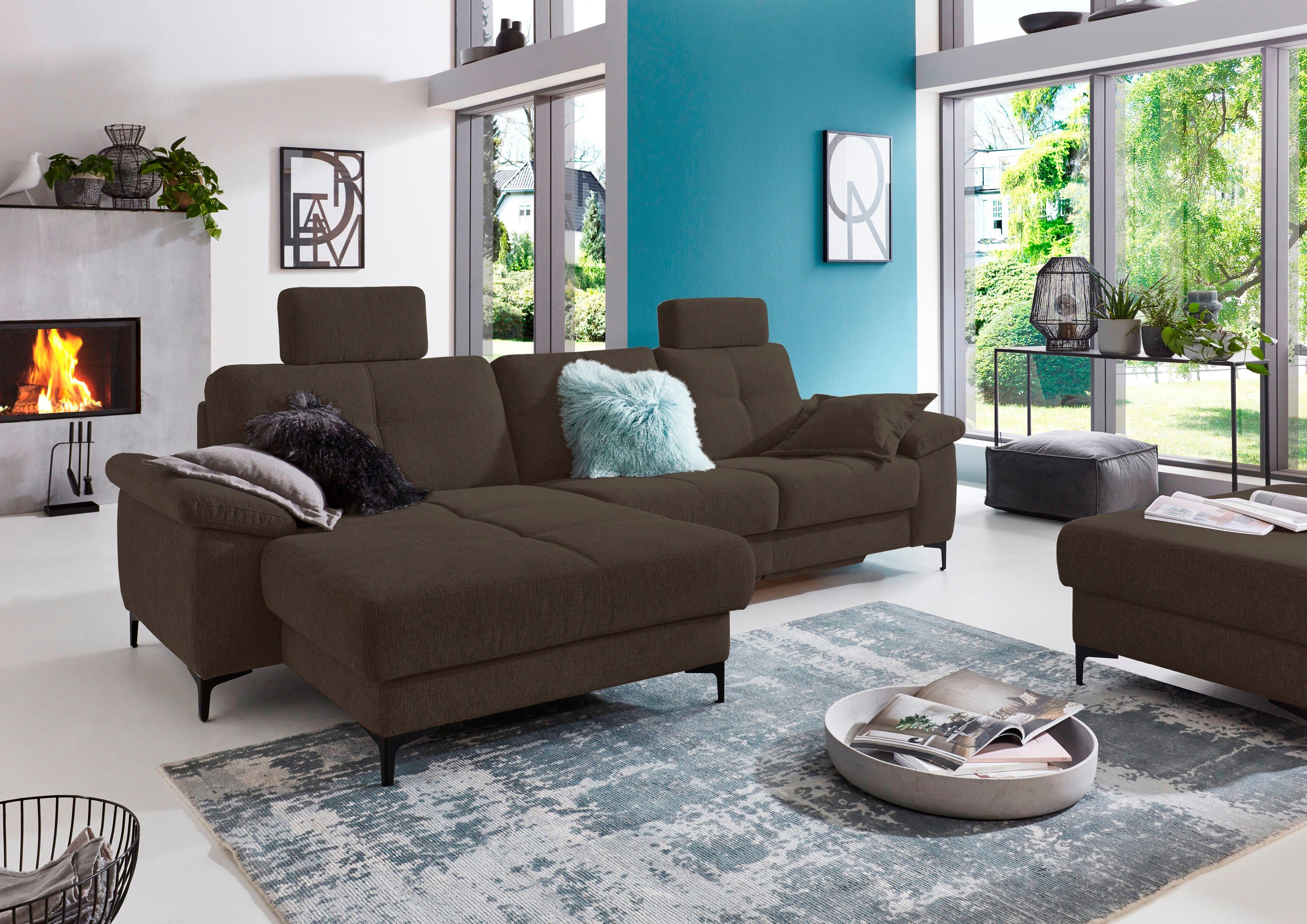 3C Carina Ecksofa "Burnaby bequem und modern, OTTOs Choice, L-Form", 2 Kopf günstig online kaufen