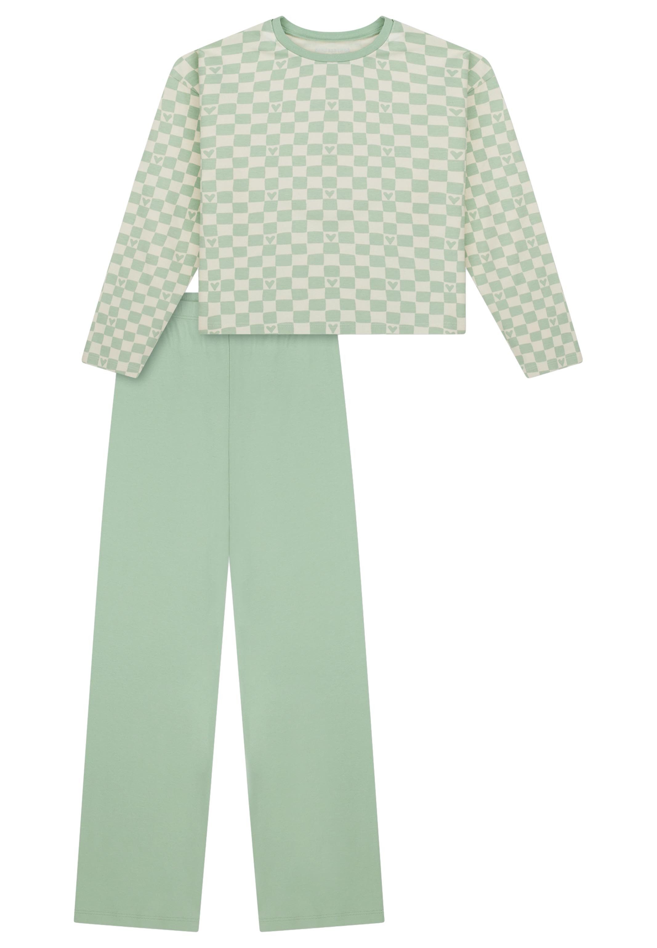 Schiesser Pyjama Comfort Cotton (Set, 2 tlg) Schlafanzug - Baumwolle - Atmungsaktiv