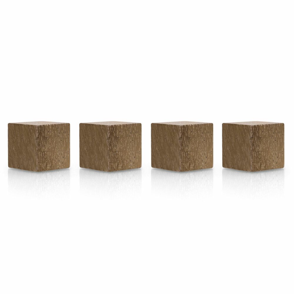 magnetoplan® Anzeigetafel Magnetoplan Design Magnets Wood Series - Cube 20x20x20mm - Walnuss - 4 (1-St)