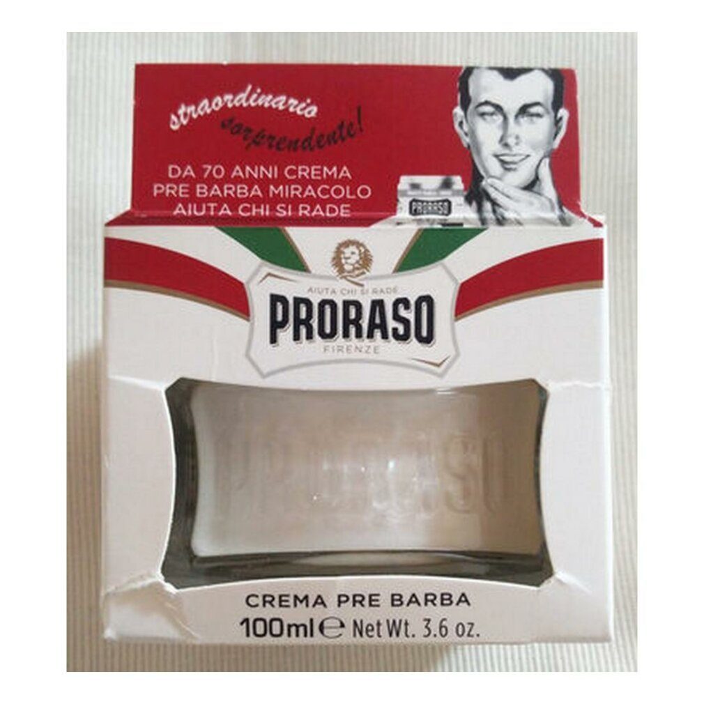 PRORASO Rasiercreme white Pre Shave Cream Sensitive Haut