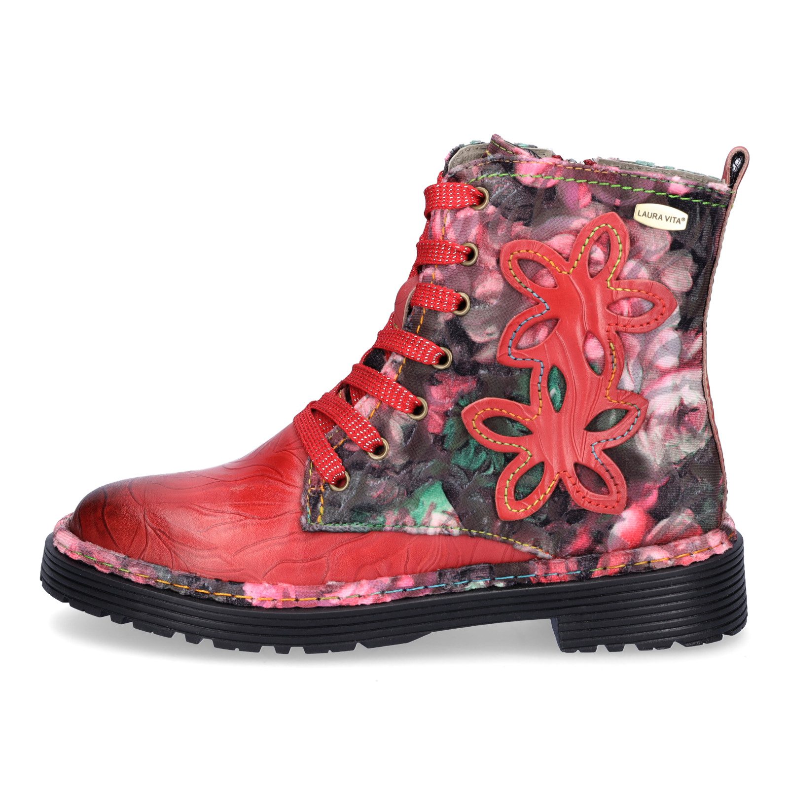 LAURA VITA Laura Vita Damen Schnürboot rot Schnürboots