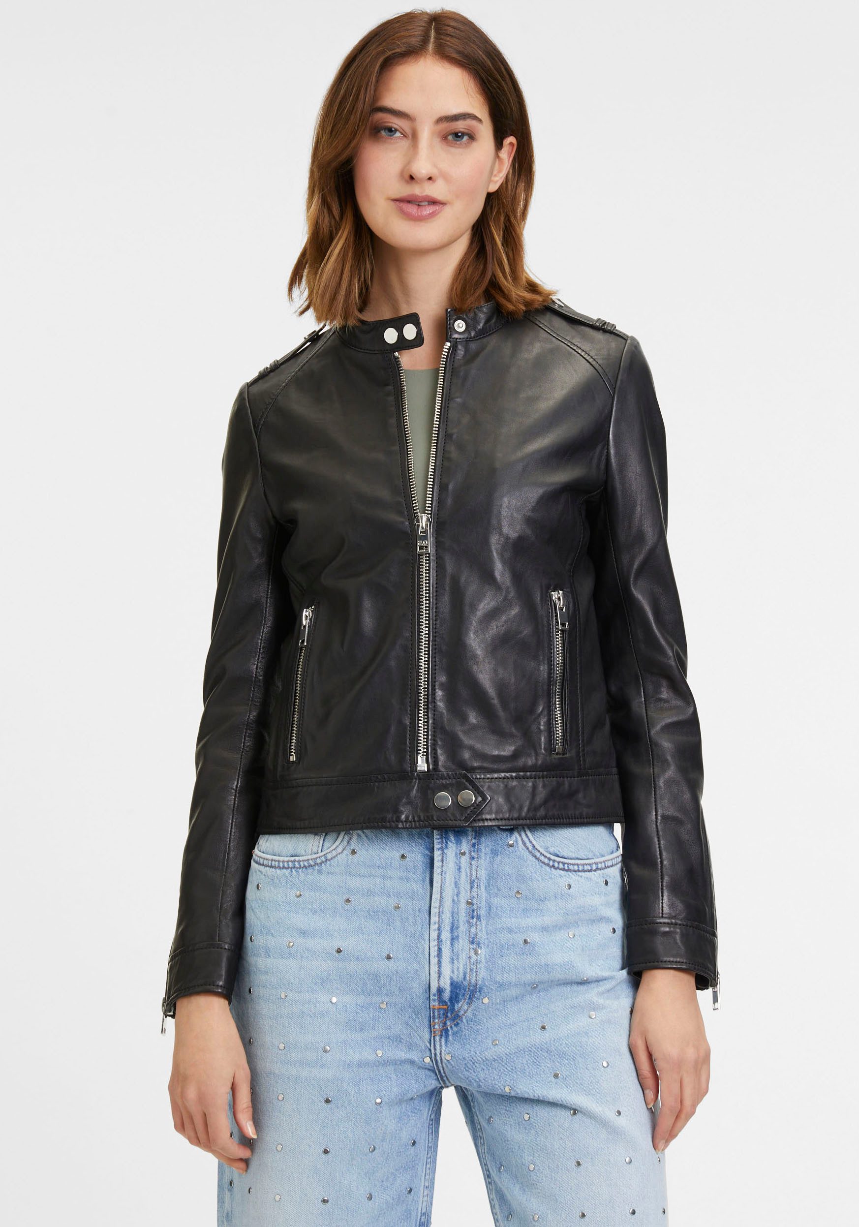 Mauritius Lederjacke G2WFyana SF mit Reißverschluss, günstig online kaufen