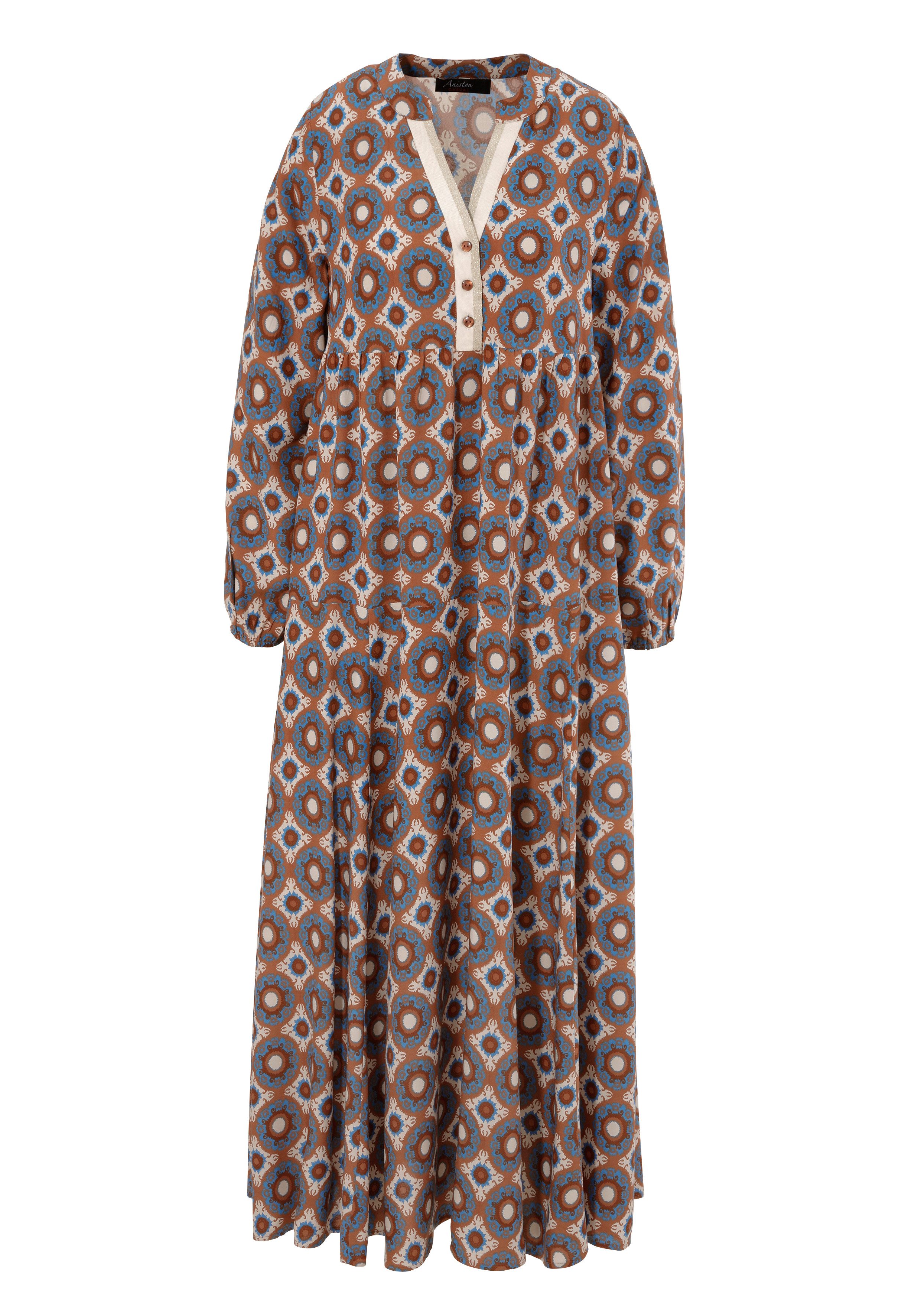 Aniston CASUAL Maxikleid mit fantasievollem Mandala-Druck