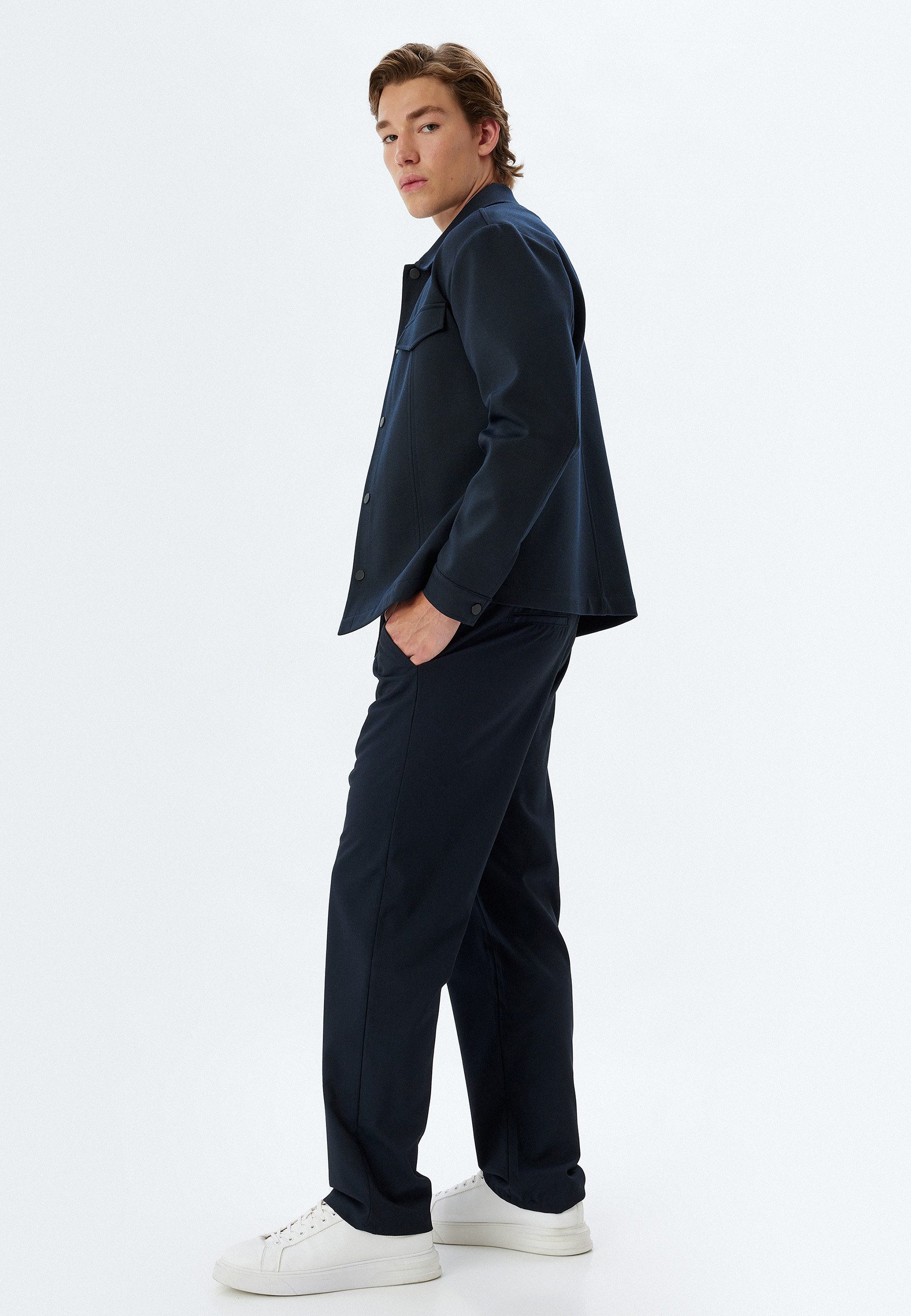 Jackenblazer Regular Hemdkragen