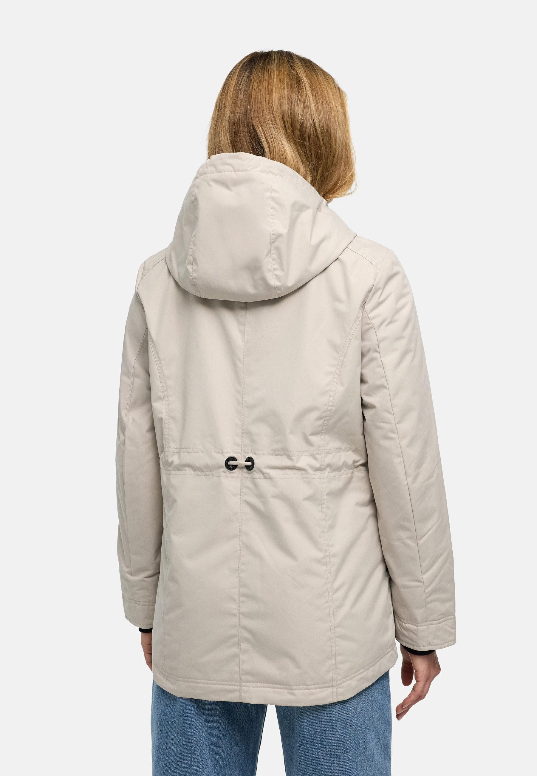 Navahoo Winterjacke Nibellaa 14 Warme Damen Jacke mit Taillenzugkordel – Bild 2 von 4