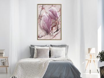 Artgeist Poster Marble Magnolia []