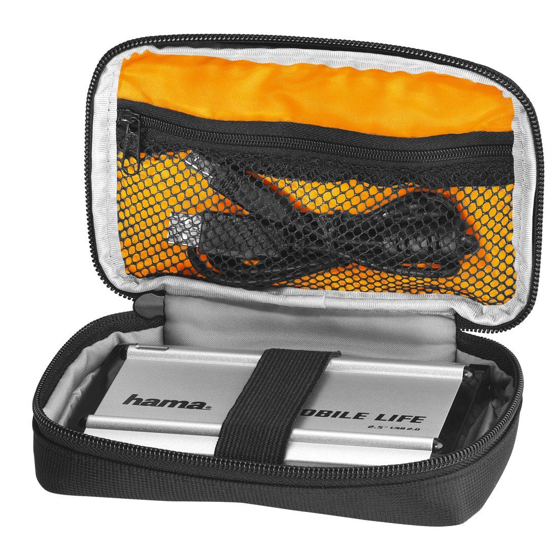 Hama Festplattentasche Festplattentasche "Black Bird", 2,5", Schwarz