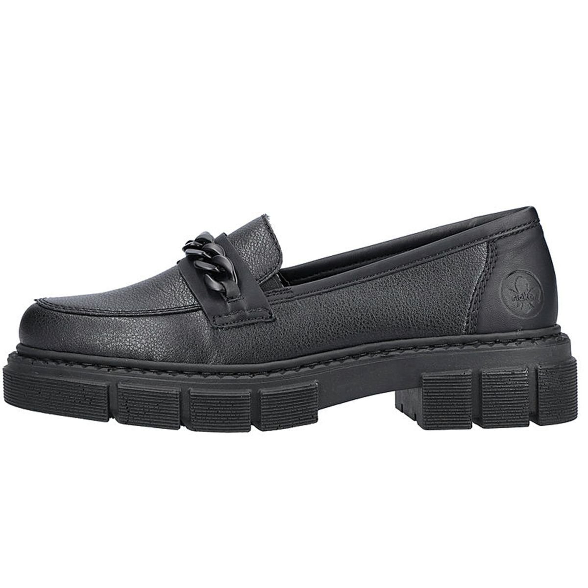 Rieker M3861-01 Slipper Schwarz