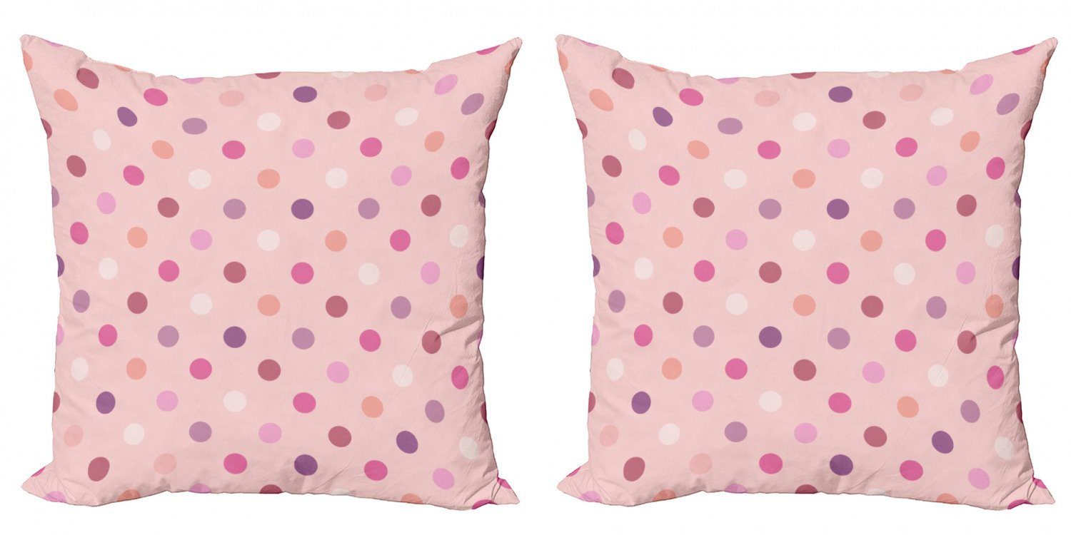 Kissenbezüge Modern Accent Doppelseitiger Digitaldruck, Abakuhaus (2 Stück), Pink und Weiß Land Baby