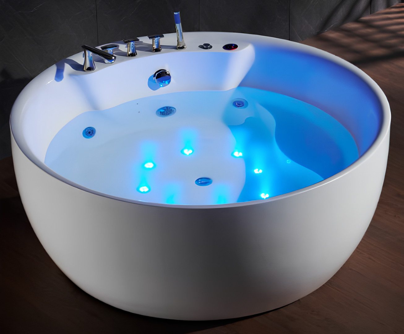 JVmoebel Whirlpool-Badewanne Whirlpool Badewanne mit Wasserstrahlen und entspannendem Spa-Effekt, (1-tlg), Made in Europa