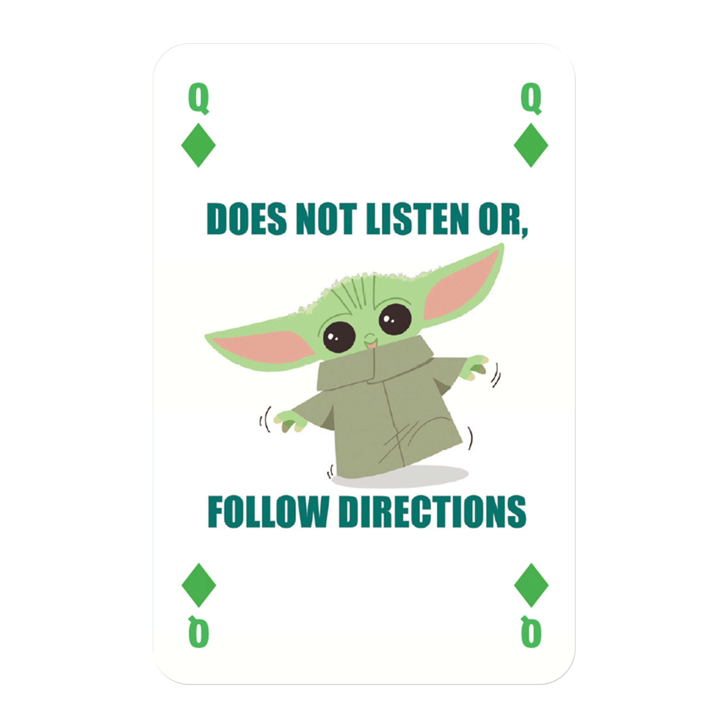 Winning Moves Spiel Waddingtons Number 1 Spielkarten - Star Wars Mandalorian »The Child«, Kartenspiel, inkl. 2 Joker