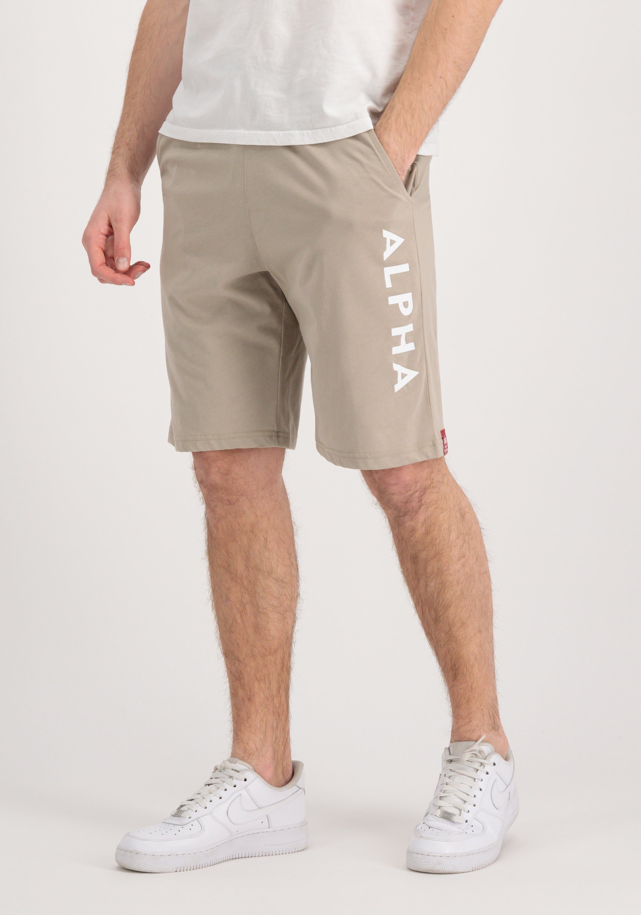 Alpha Sweatshorts Men Jersey Alpha Industries vintage sand Industries Shorts Short - Alpha