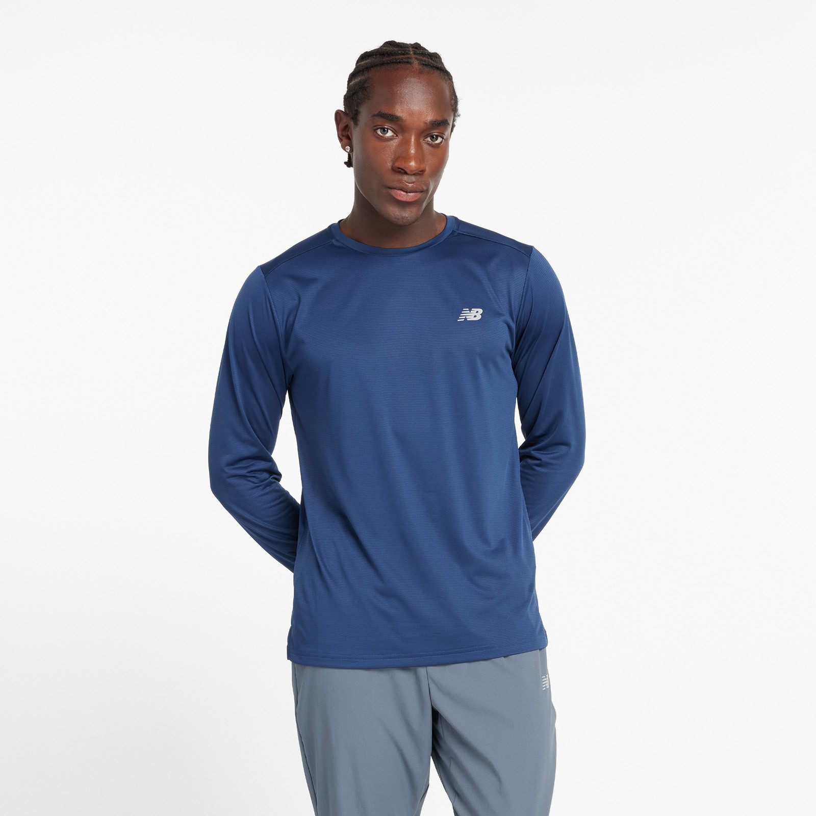 New Balance Laufshirt Sport Essentials Long Sleeve mit Label günstig online kaufen