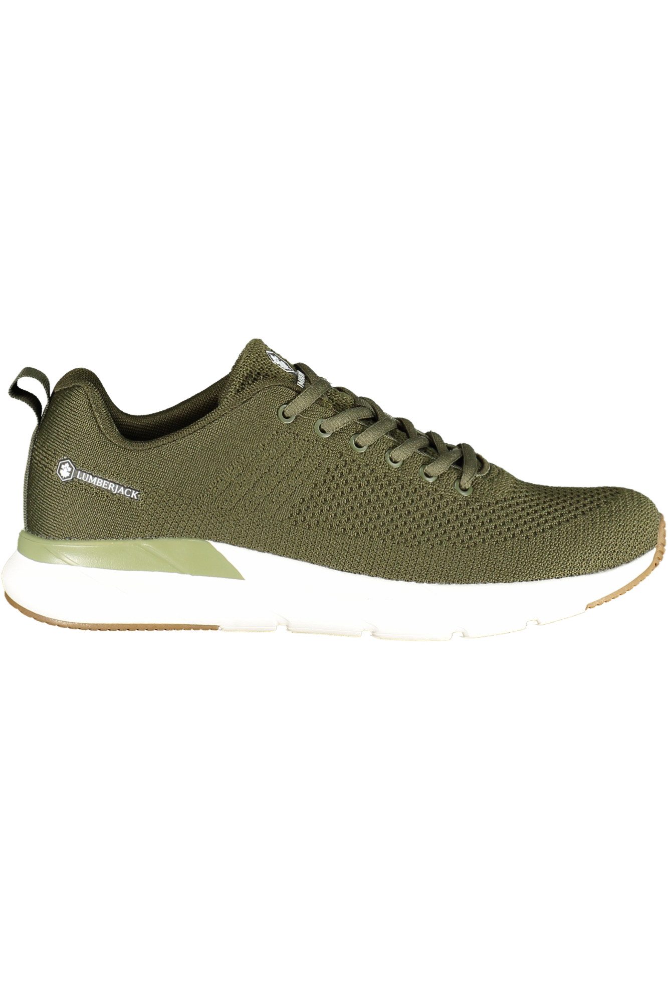 LUMBERJACK Sneaker Grüner Herrensportschuh mit Kontrastdetails und